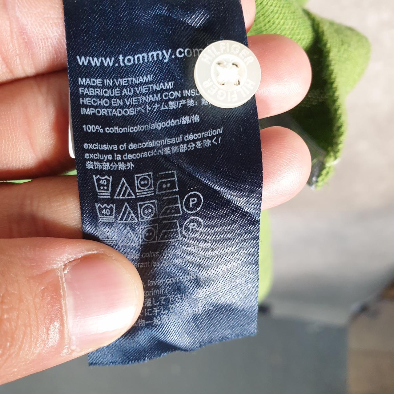 Vintage Tommy Hilfiger Polo Shirt Men’s XL Green Classic Fit Embroidered Logo