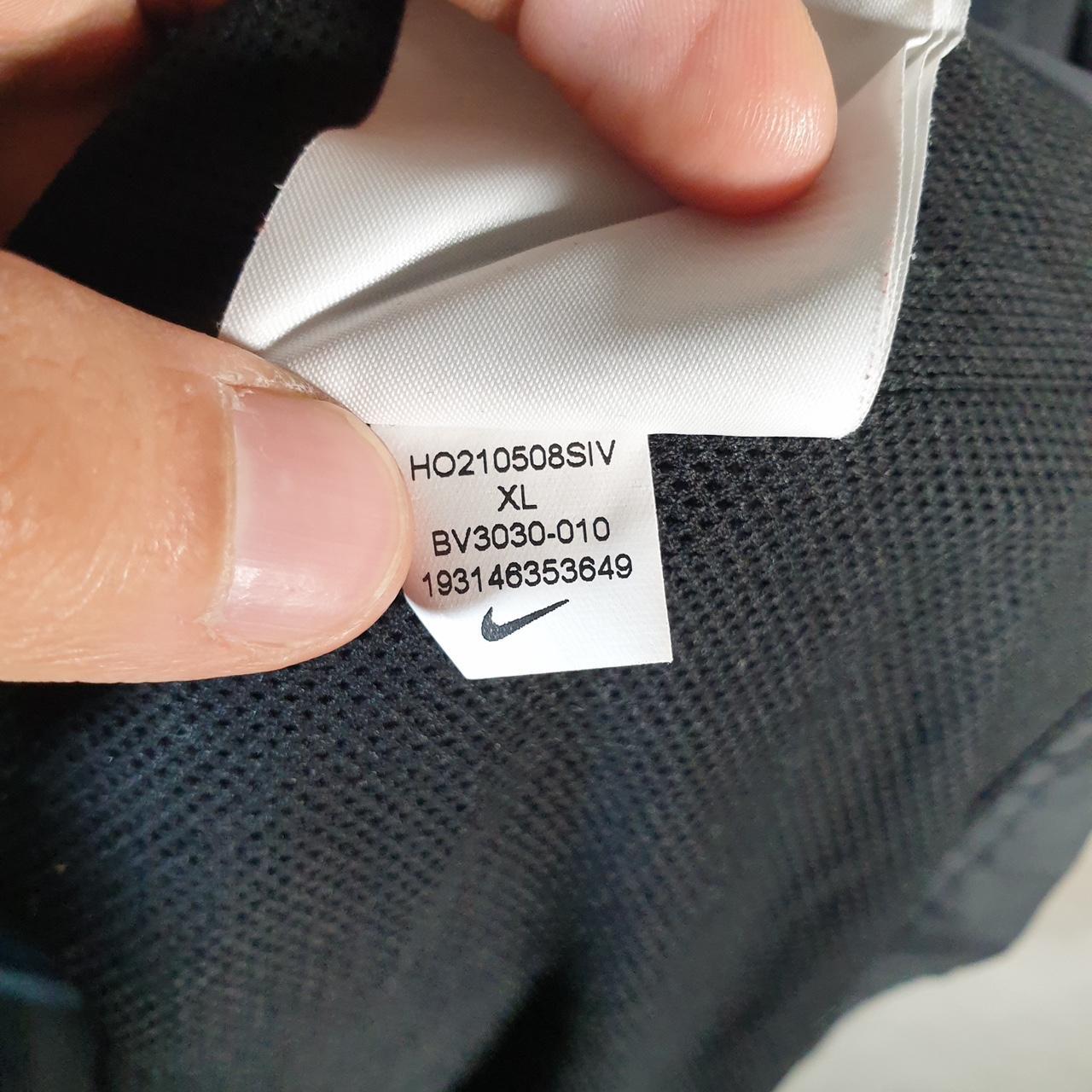 Vintage Nike Windbreaker Track Jacket Mens XL Black USA Swoosh Full Zip