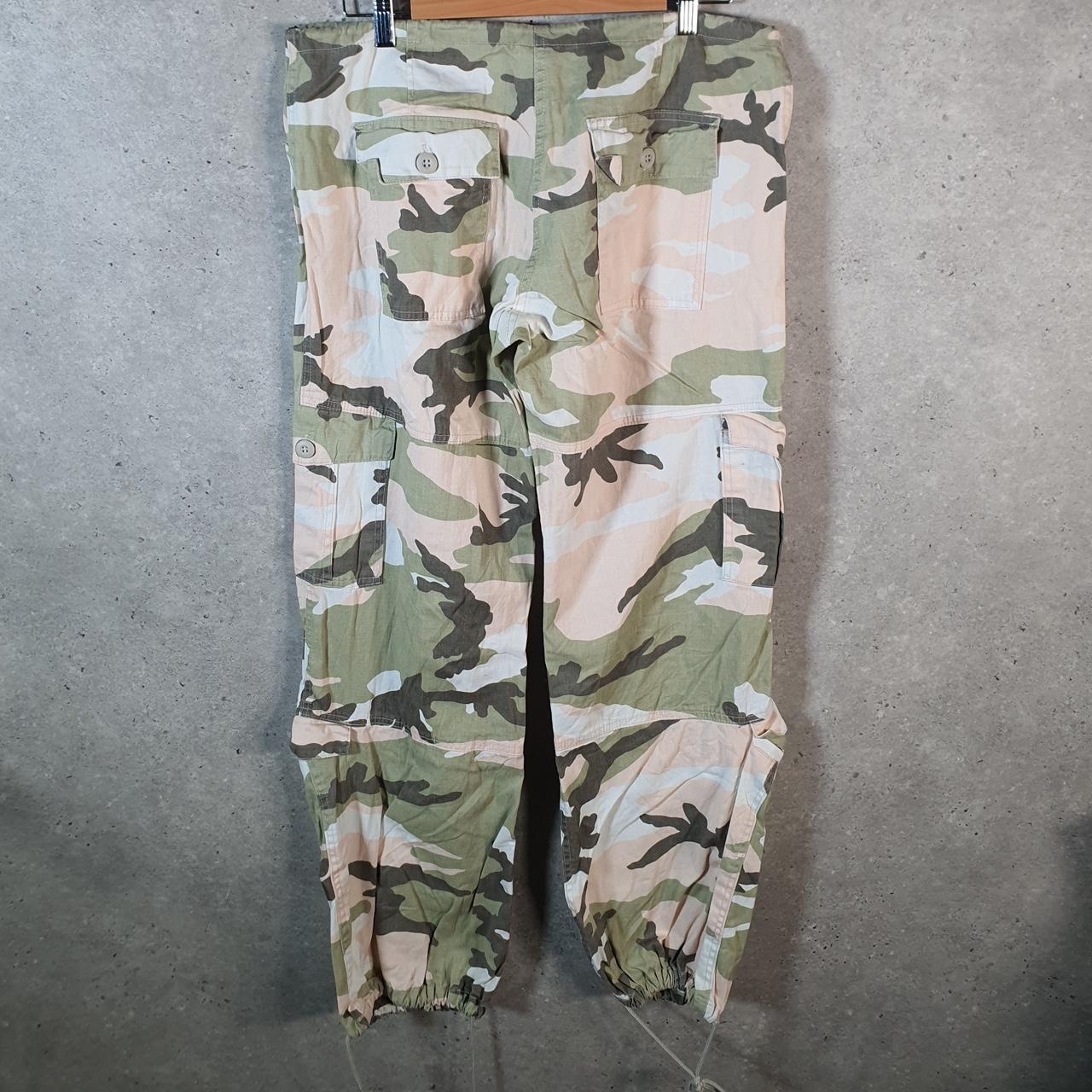 Vintage Rothco Camouflage Army Cargo Trousers Mens Large Green RealTree Big Fish Vintage