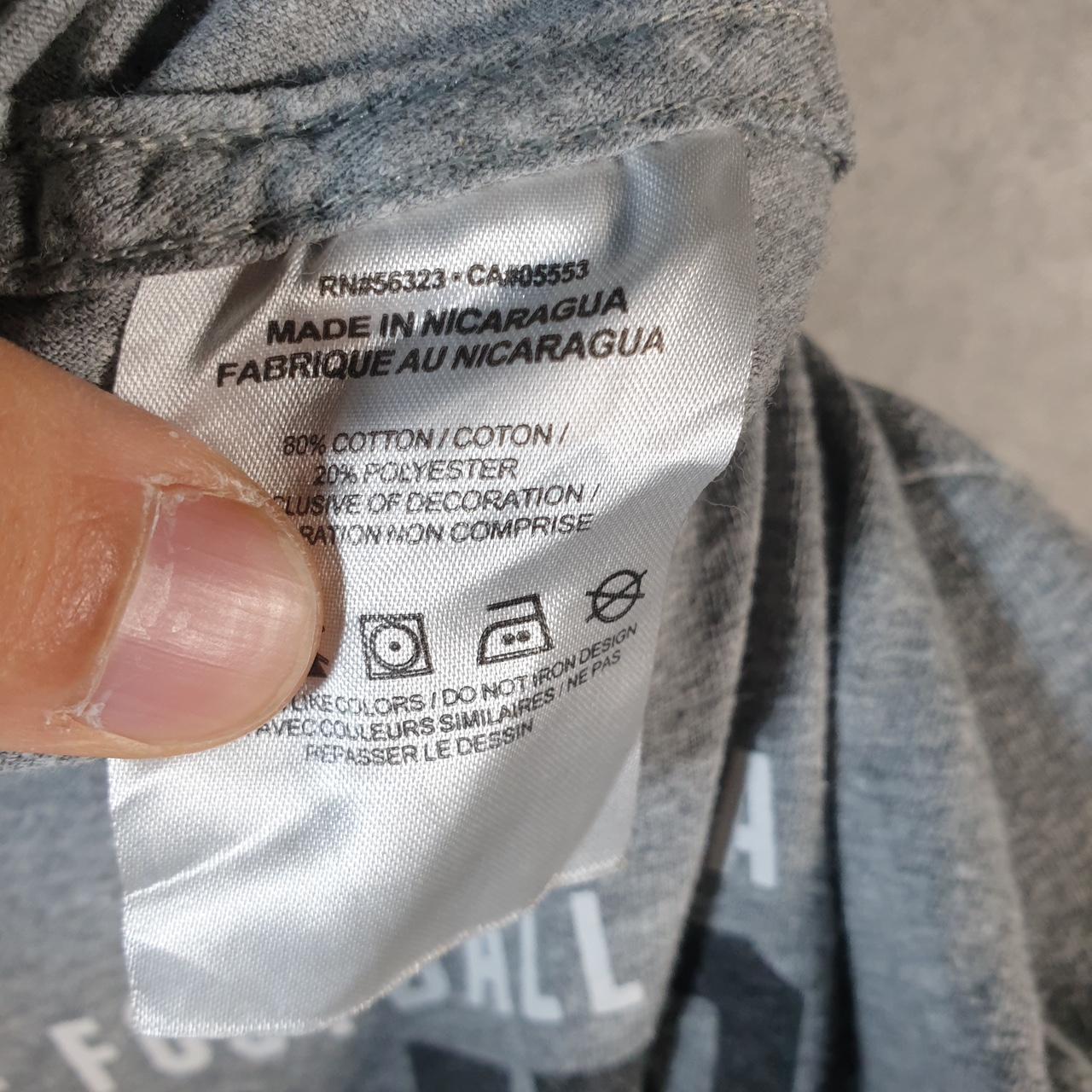 Vintage Nike 2023 Horned Frogs T Shirt Men’s Large Grey Logo Swoosh Athletic