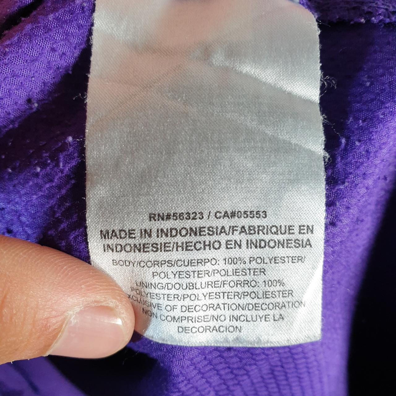 Vintage Nike Windbreaker Track Jacket Mens XL Purple USA Swoosh 1/4 Zip USA