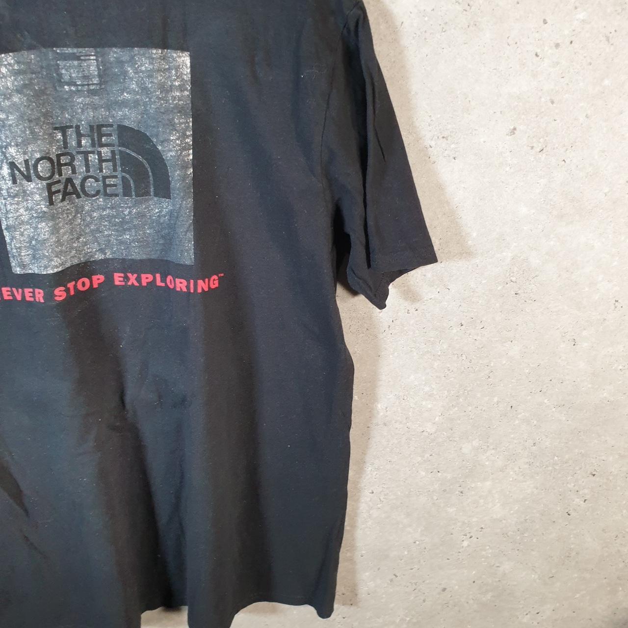 Vintage The North Face TNF Graphic Spellout T Shirt Men’s Medium Black Logo Athletic