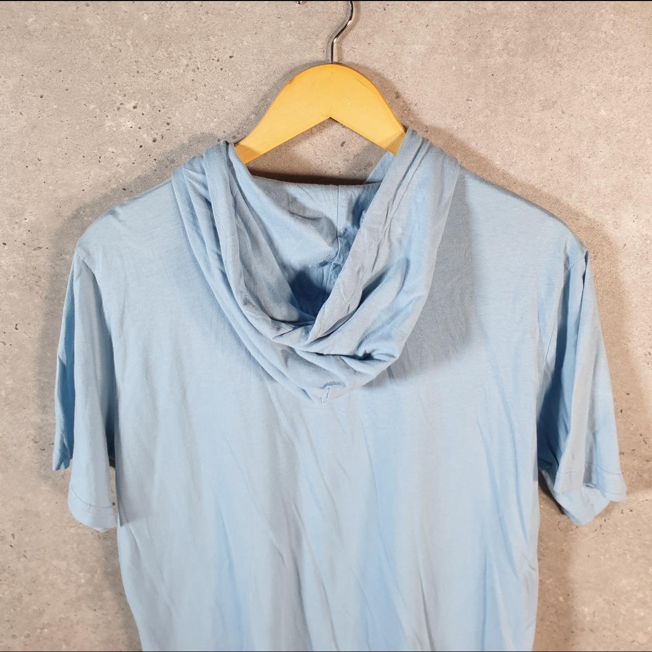 Vintage Ralph Lauren Polo Hoodie T Shirt Men’s Small Blue Embroidered Classic Fit Pony C8623