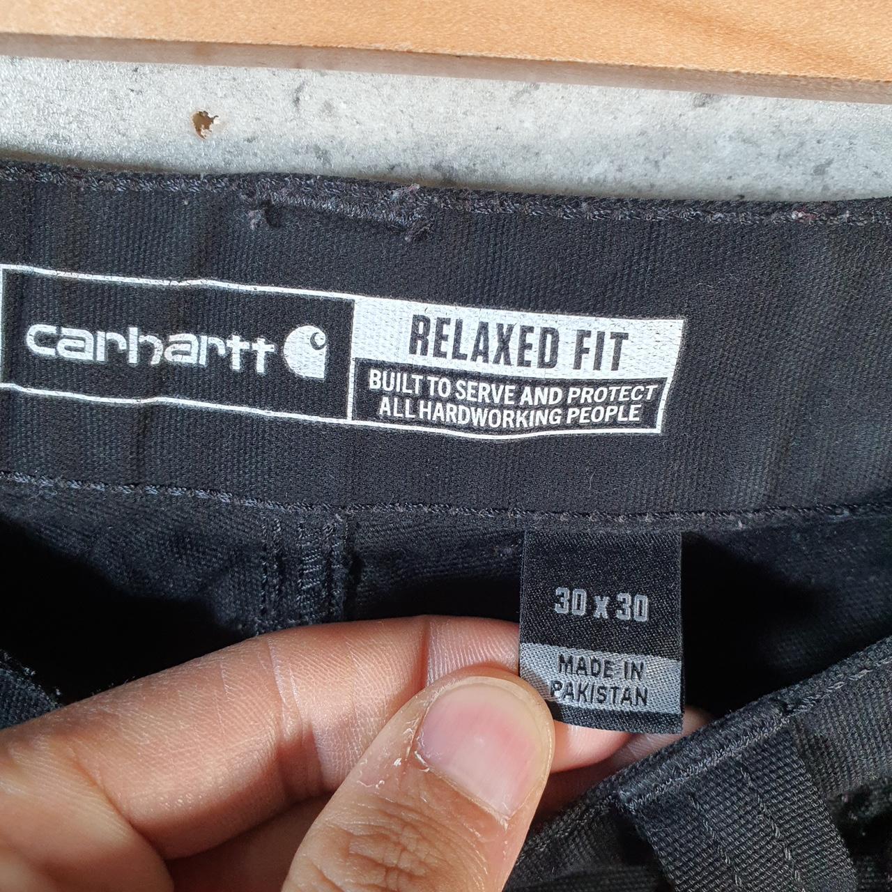 Vintage Carhartt Carpenter Trousers Mens W30 L29 Black Relaxed Fit Workwear USA