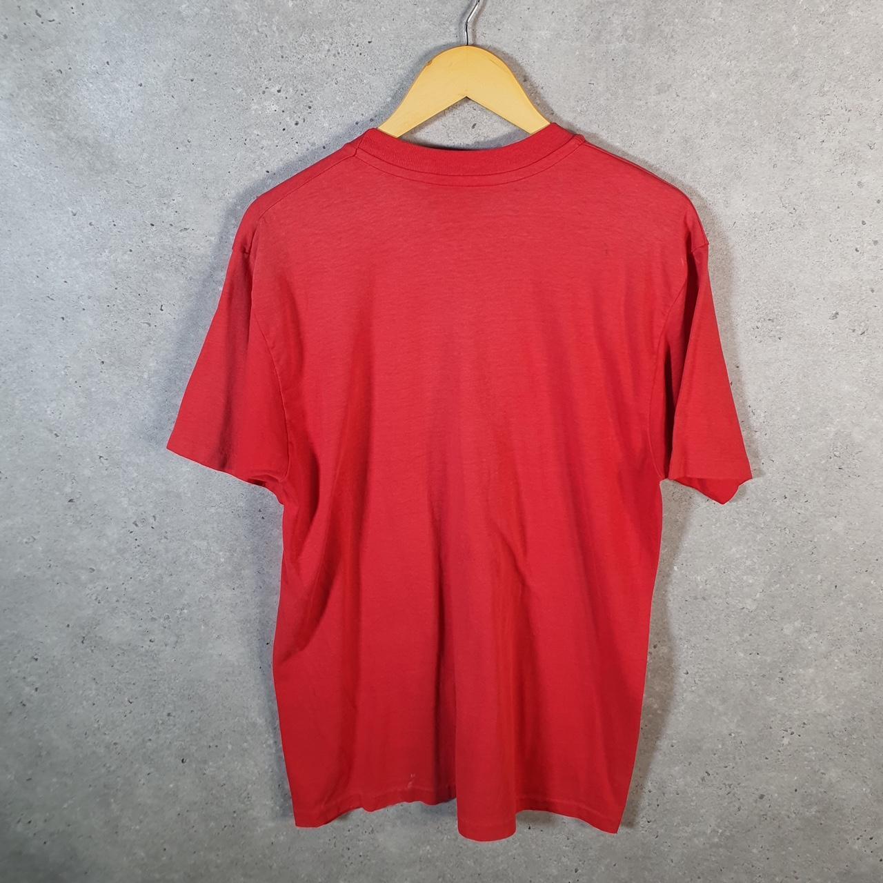 Vintage I Survived Bayview Drive 1989 USA Single Stitch T Shirt Men’s Medium Red