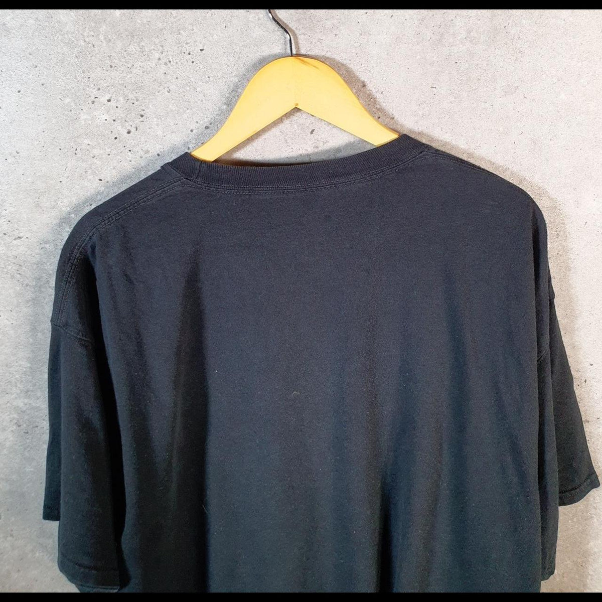 Vintage Champion Embroidered Logo T Shirt Men’s 2XL Black Athletic C9841