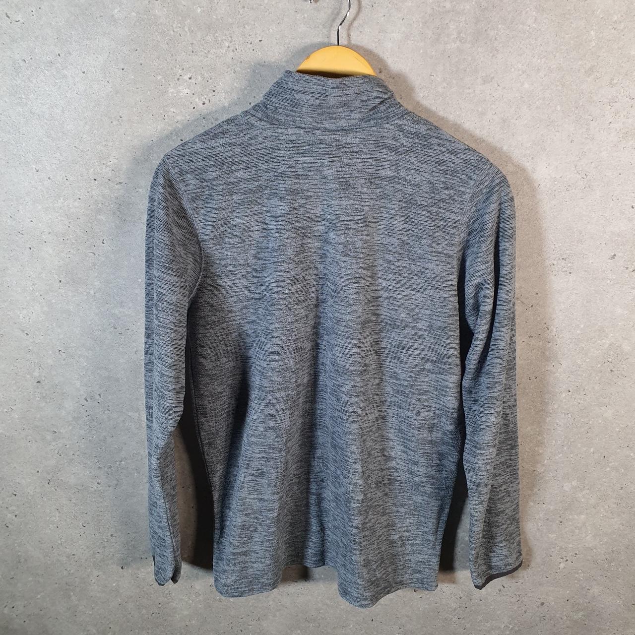 Vintage Champion 1/4 Zip Sweatshirt Womens XL Grey Pullover Logo