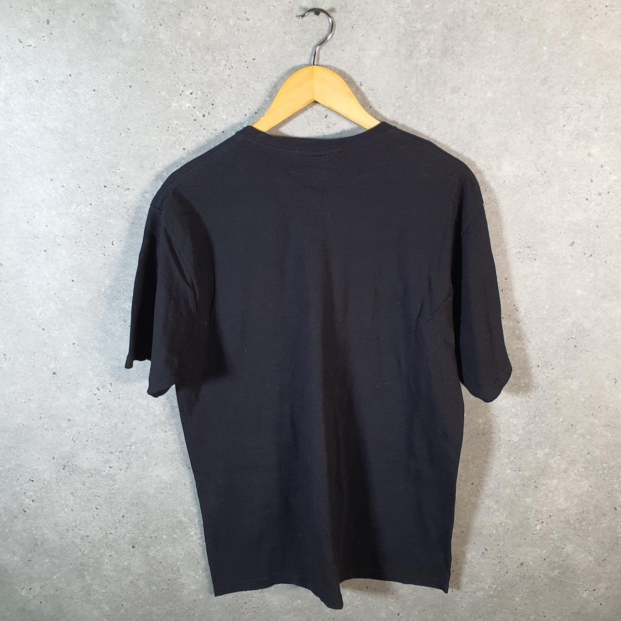 Vintage Stussy N4 Spellout Printed T Shirt Men’s Large Black Graphic Short Sleeve