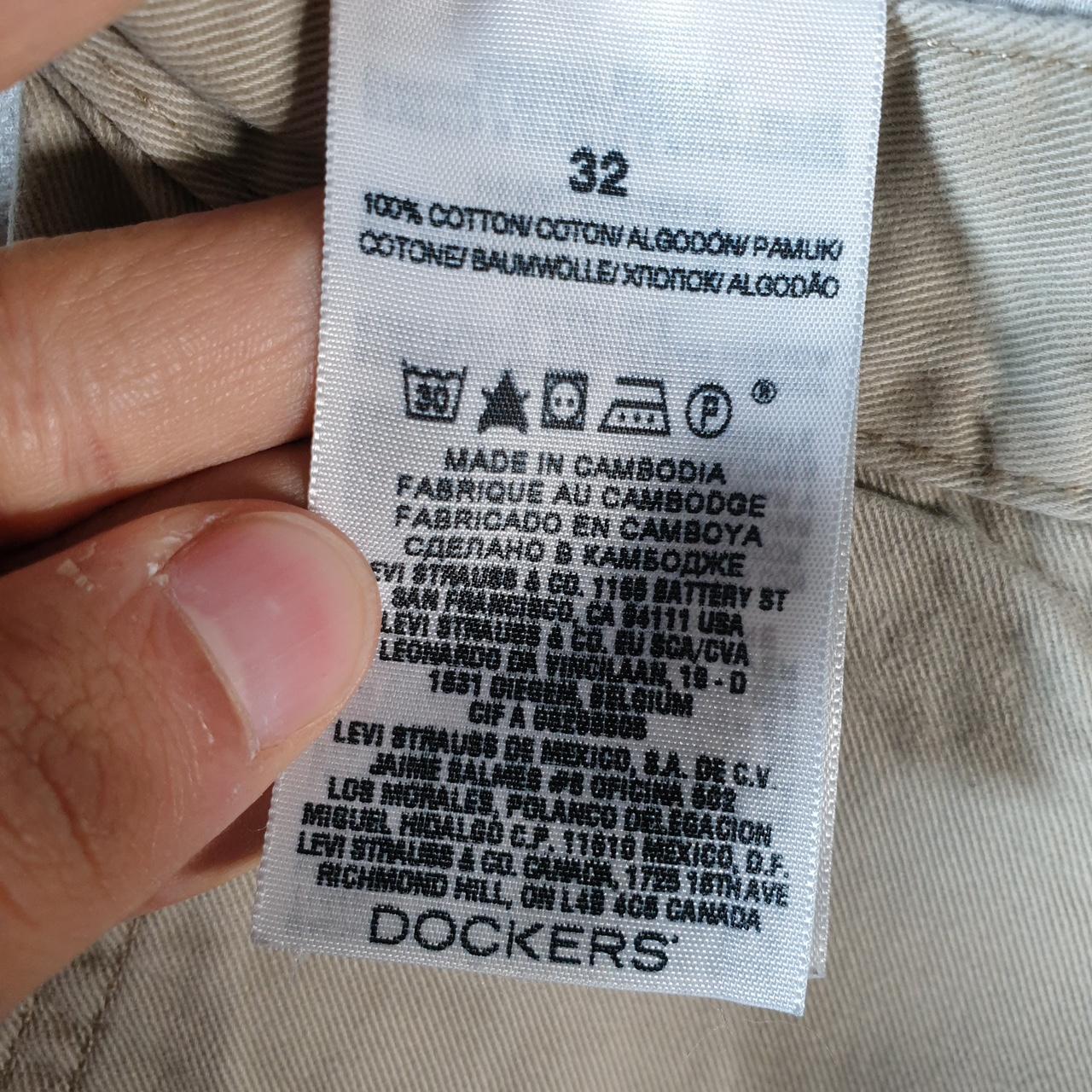 Vintage Dockers Chino Shorts Jorts Cargo Men’s W32 Brown Baggy Cotton