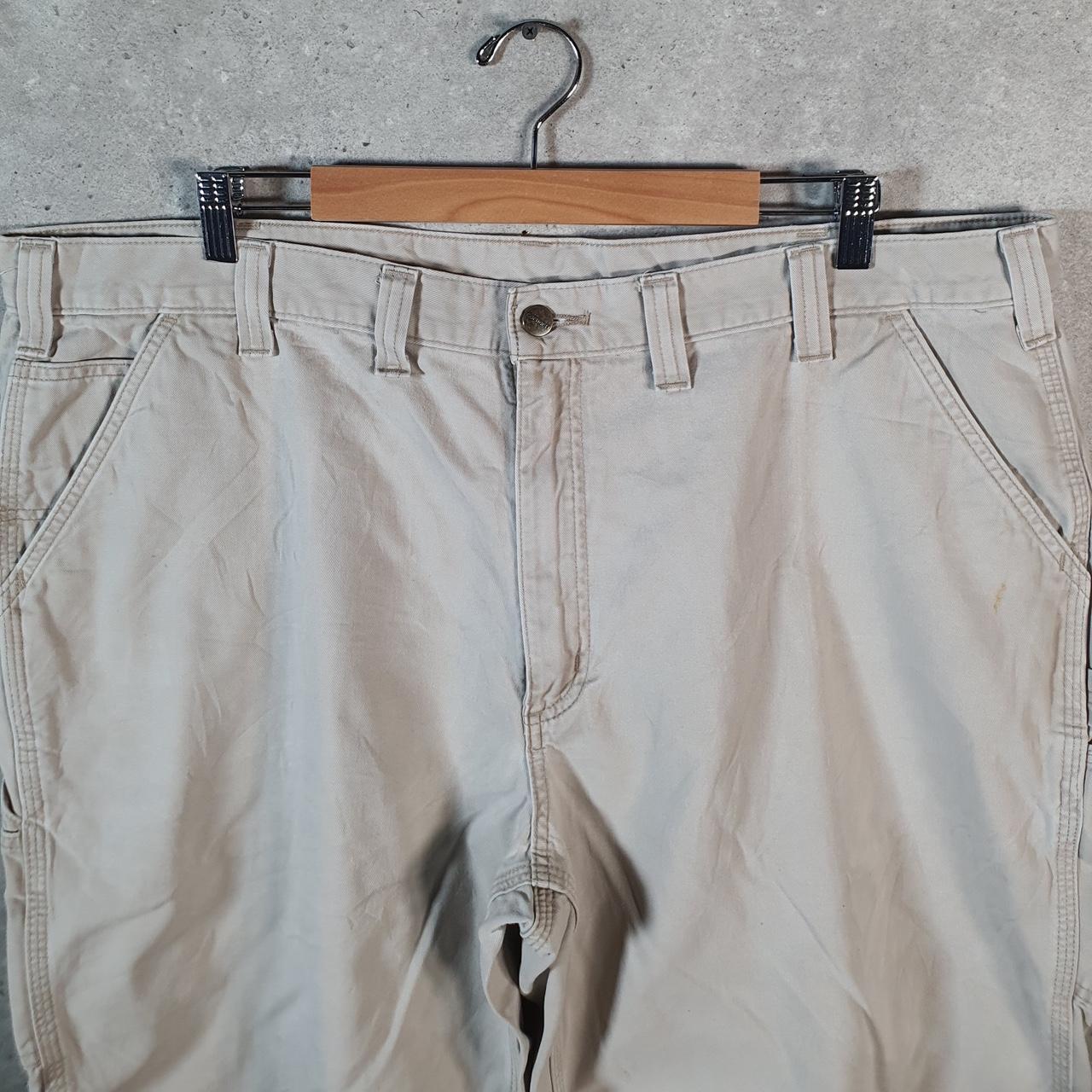 Vintage Carhartt Baggy Carpenter Shorts Jorts Cargo Men’s W44 Brown Relaxed Fit Workwear A4837