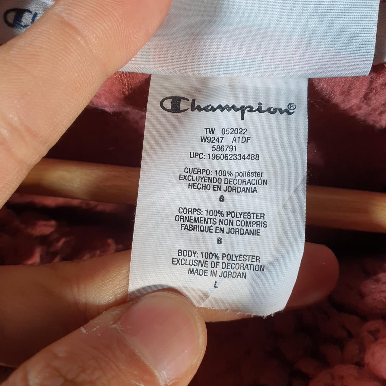 Vintage Champion 1/4 Zip Fleece Sweatshirt Womens Large Pink Teddy Pullover Logo