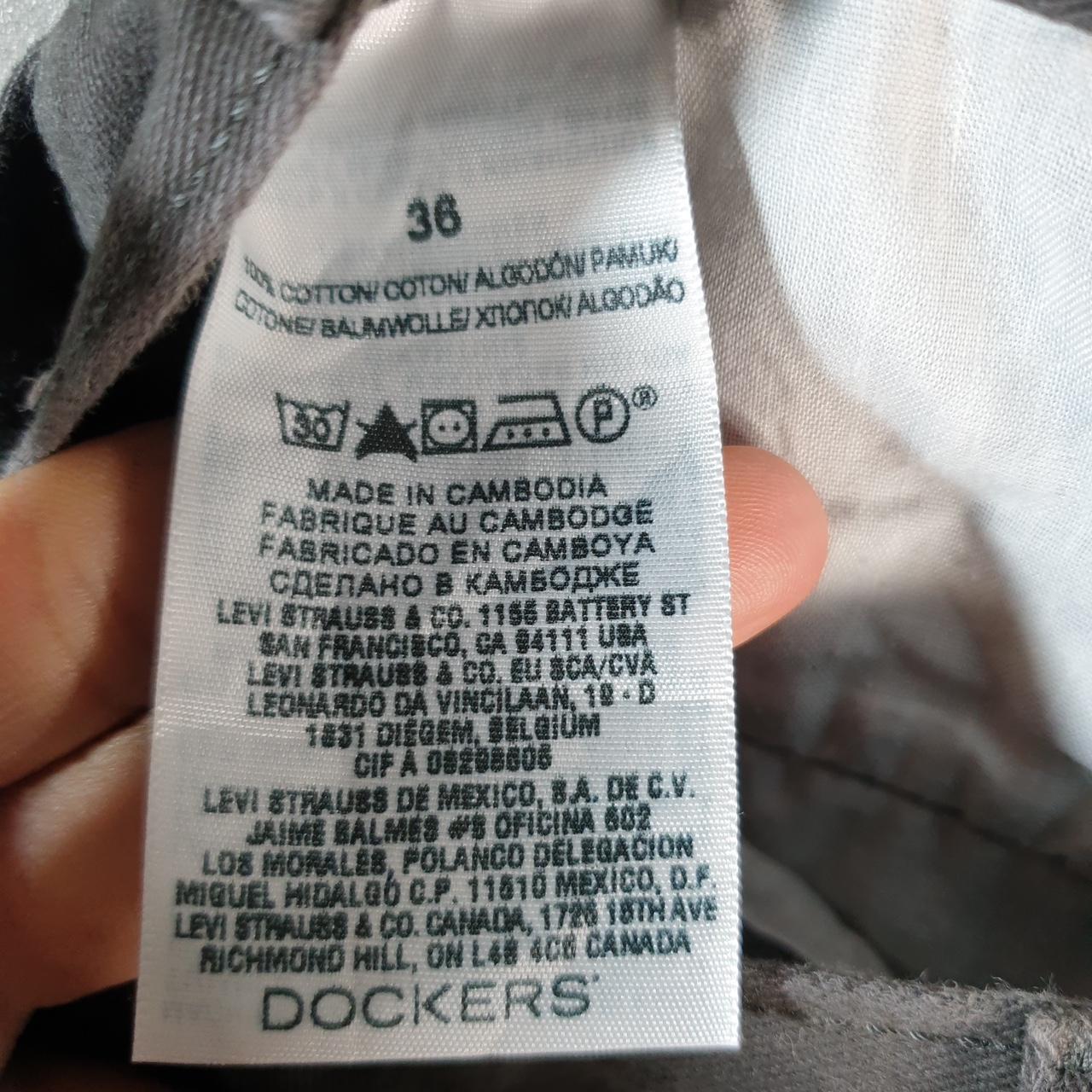 Vintage Dockers Chino Shorts Jorts Cargo Men’s W36 Grey Baggy Cotton A4282