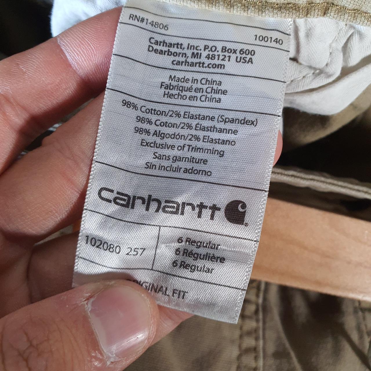 Vintage Carhartt Carpenter Trousers Womens W30 L30 Brown Original Fit Workwear