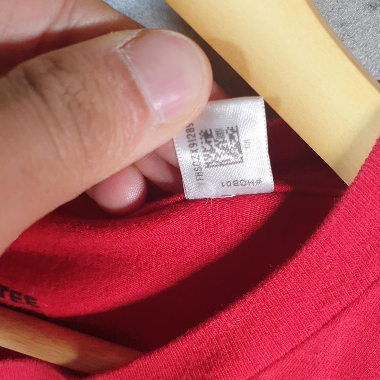 Vintage Adidas Amplifier T Shirt Men’s Small Red Three Stripes Logo Athletic