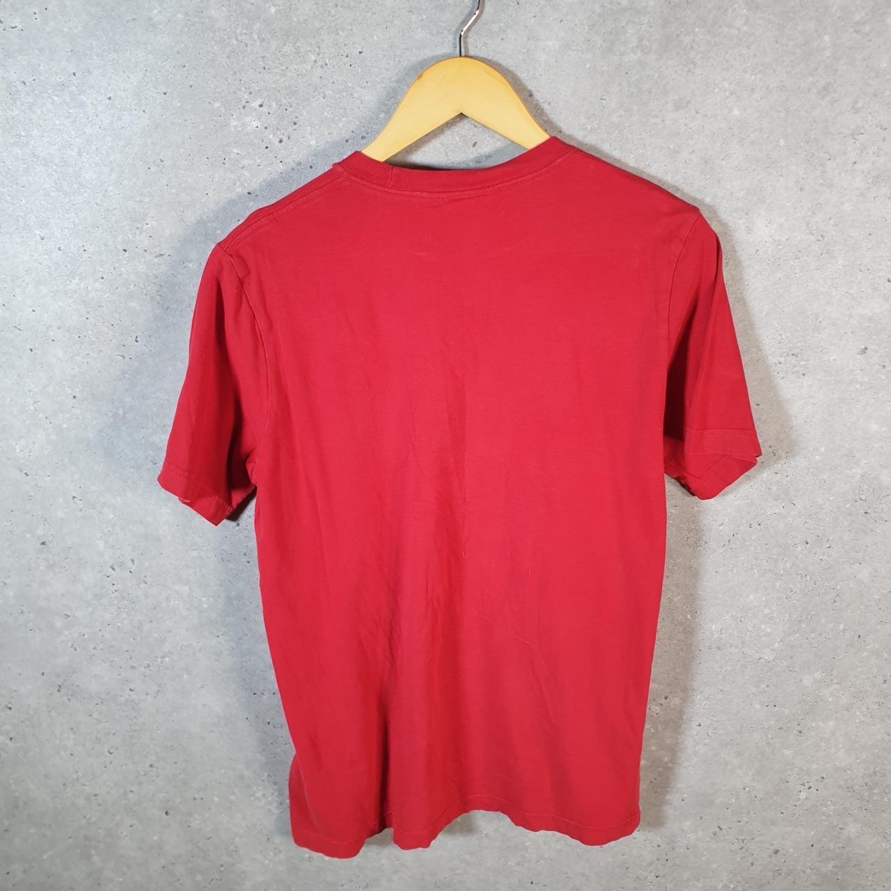Vintage Adidas Trefoil Retro T Shirt Men’s Small Red Three Stripes Logo Athletic