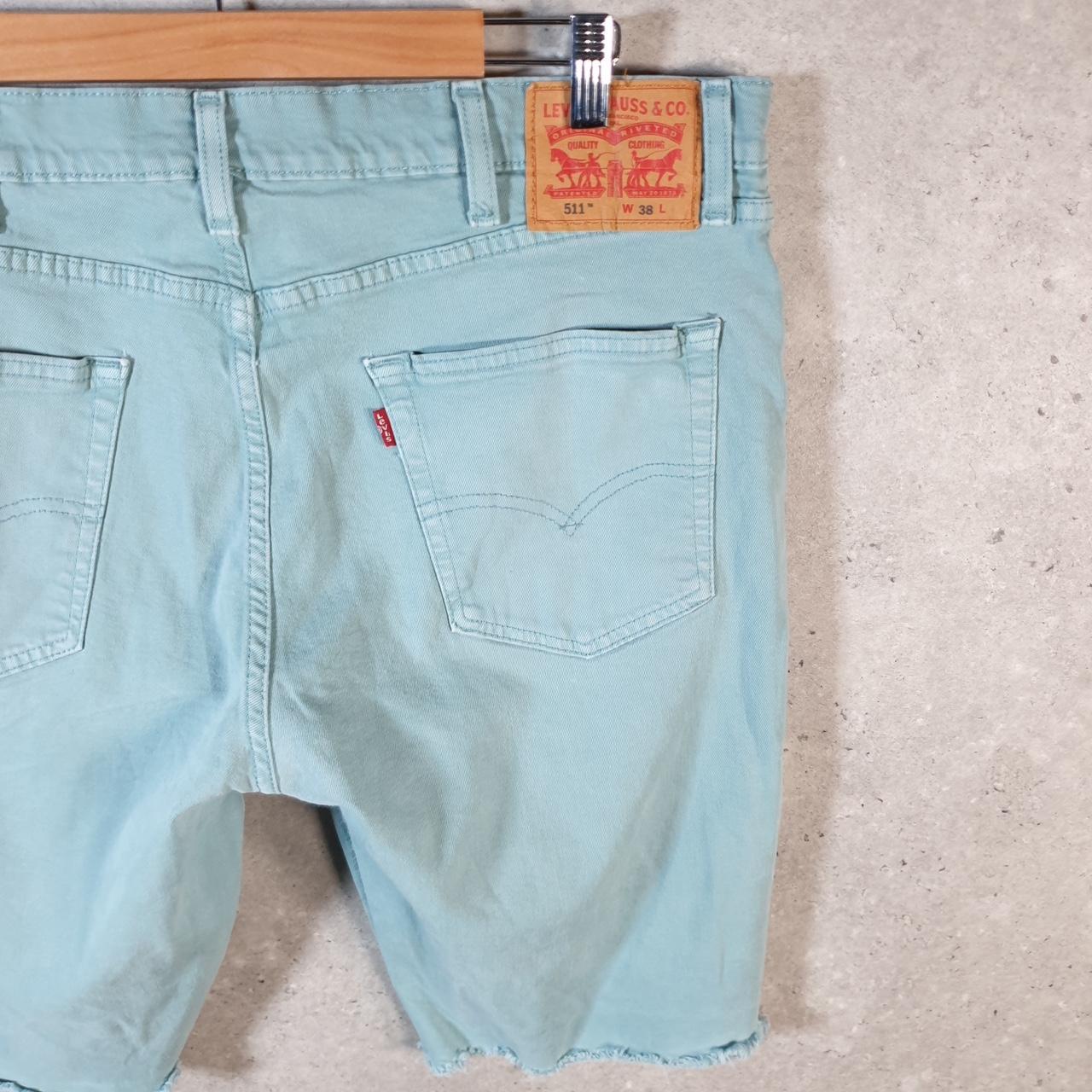 Vintage Levi’s 511 Baggy Shorts Jorts Cargo Mens W38 Blue Relaxed Denim