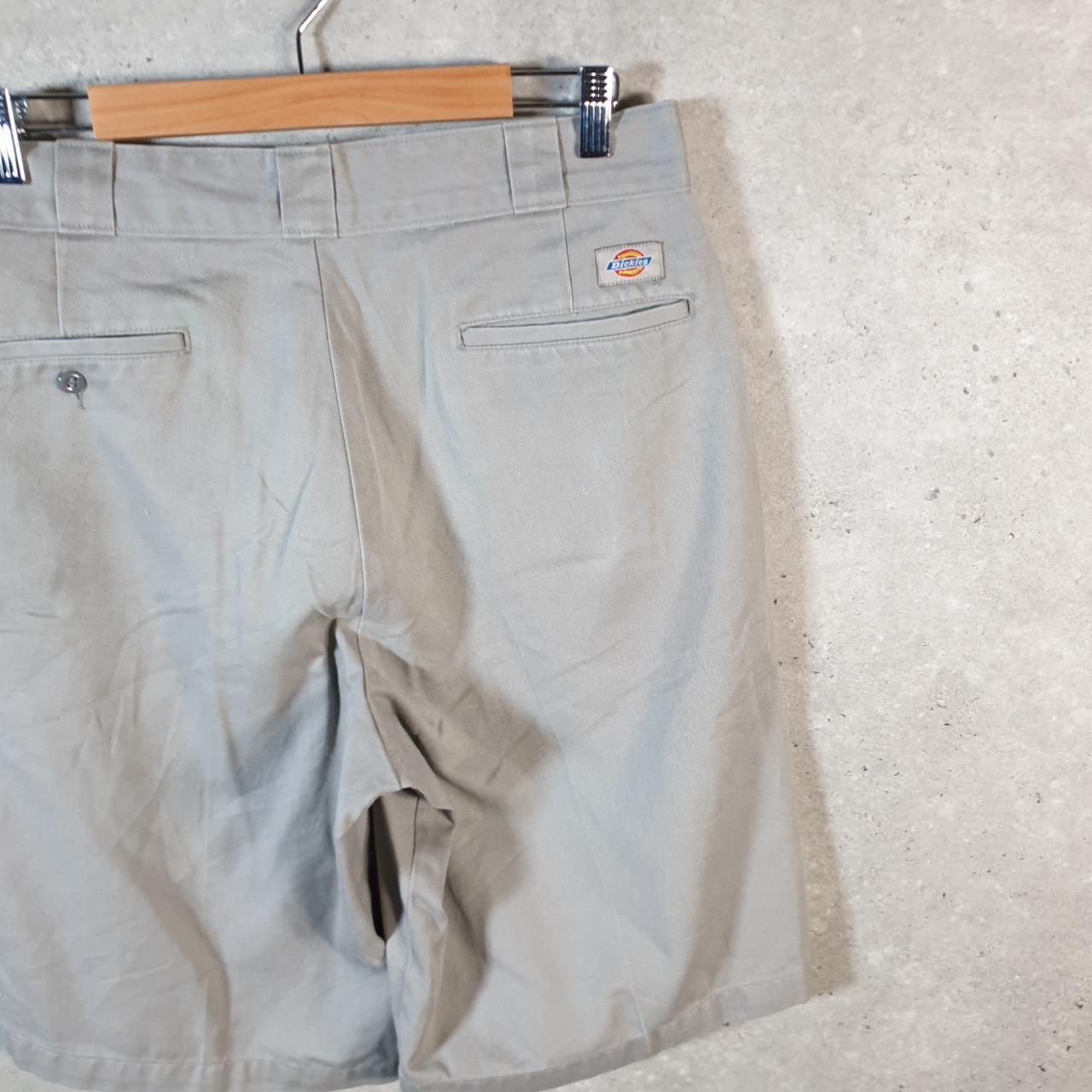 Vintage Dickies Baggy Chino Shorts Jorts Cargo Mens W32 Grey Loose Fit