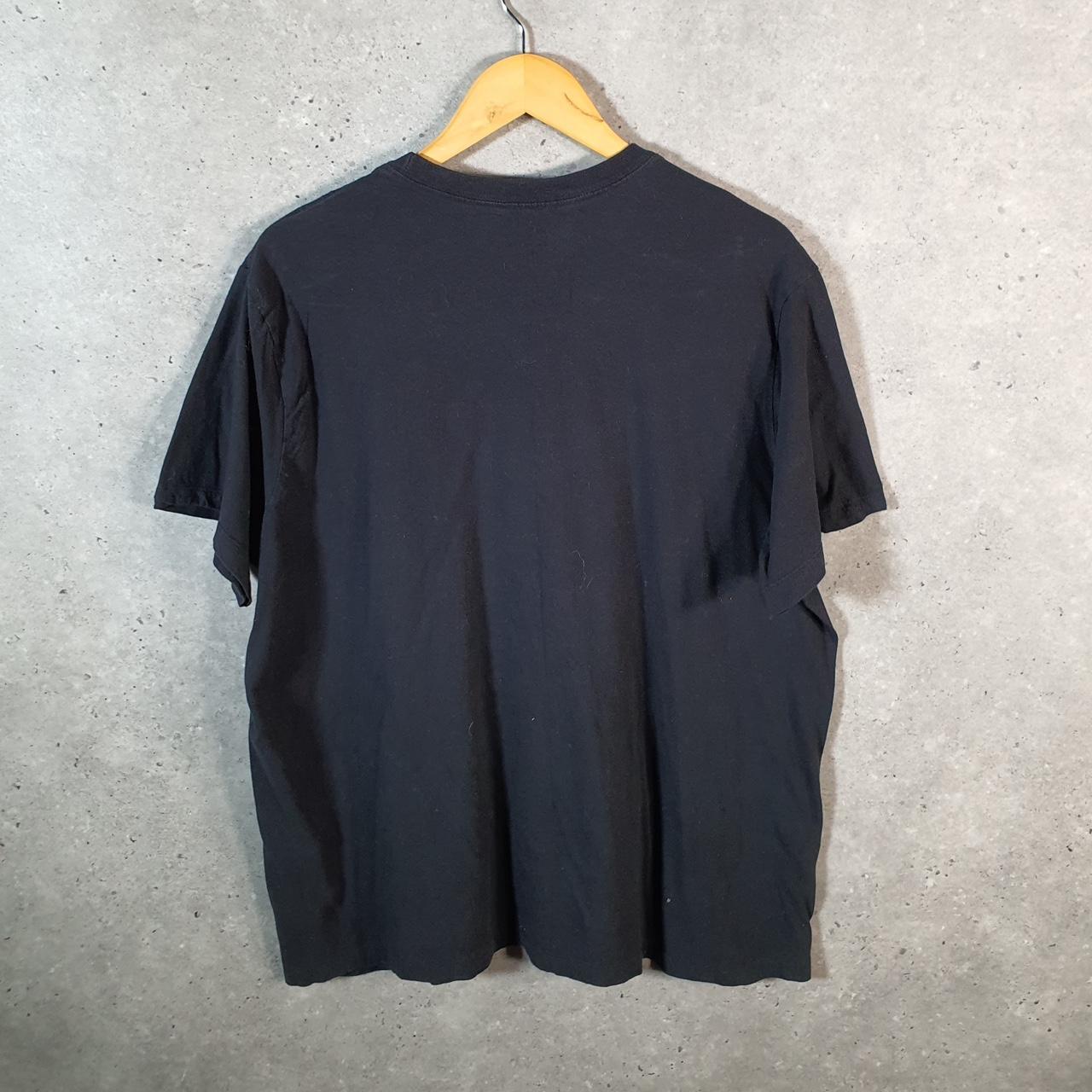 Vintage Nike Spellout T Shirt Men’s XL Black Printed Single Swoosh Logo Athletic Big Fish Vintage