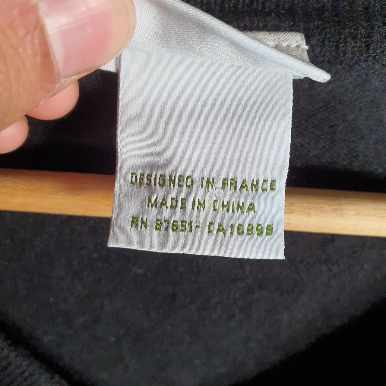 Vintage Lacoste Knit Sweater Mens Large Black Y2K Jumper Logo