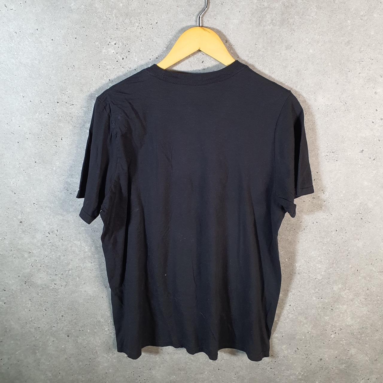 Vintage Adidas Amplifier T Shirt Men’s Large Black Three Stripes Logo Athletic