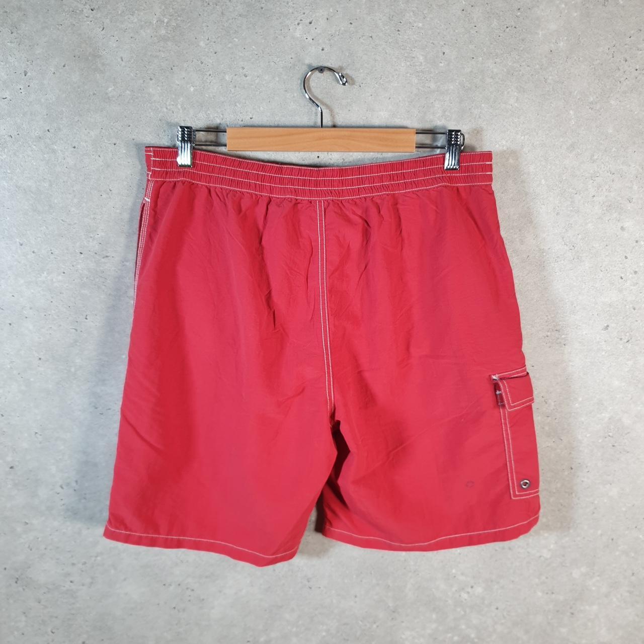 Vintage Ralph Lauren Polo Swim Shorts Swimming Cargo Men’s Medium Red Baggy