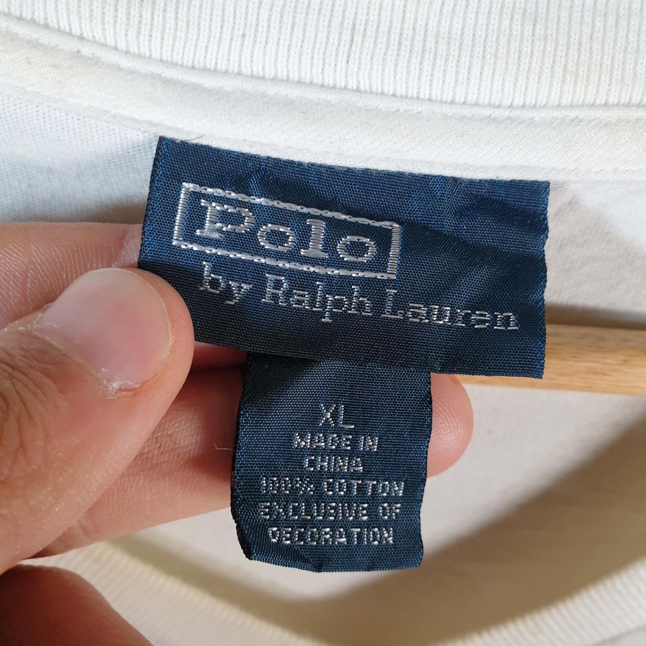Vintage Ralph Lauren Polo Sport T Shirt Men’s XL White Classic Fit Embroidered Pony