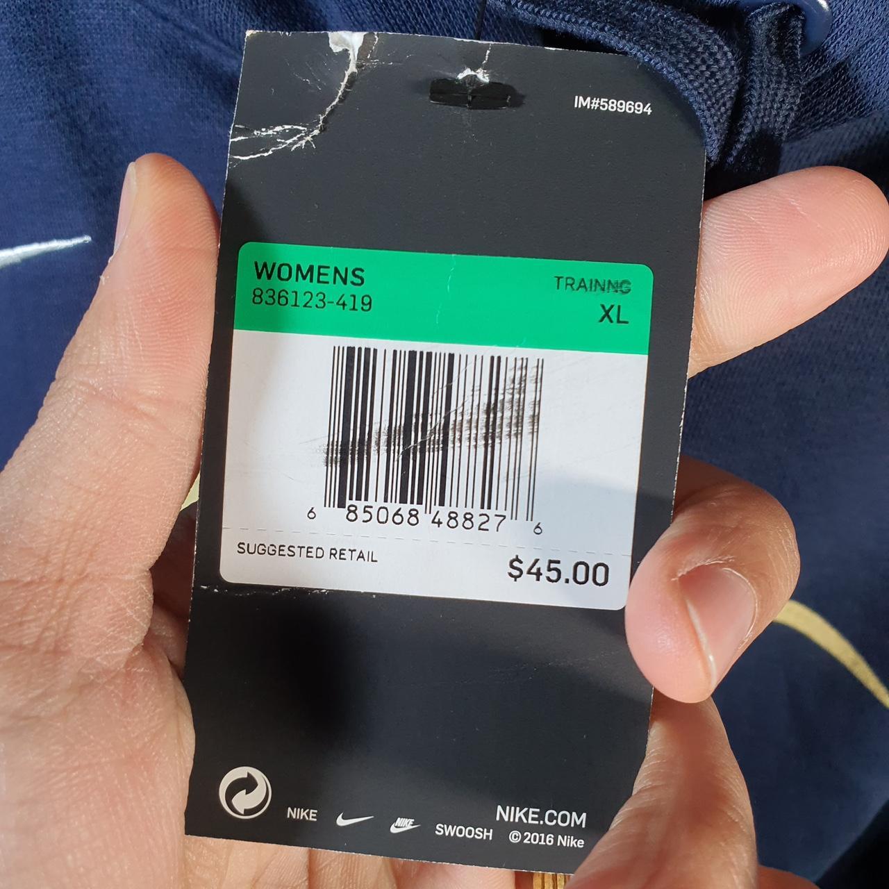 Vintage Nike Michigan Football USA Hoodie Womens XL Blue Swoosh Y2K Pullover