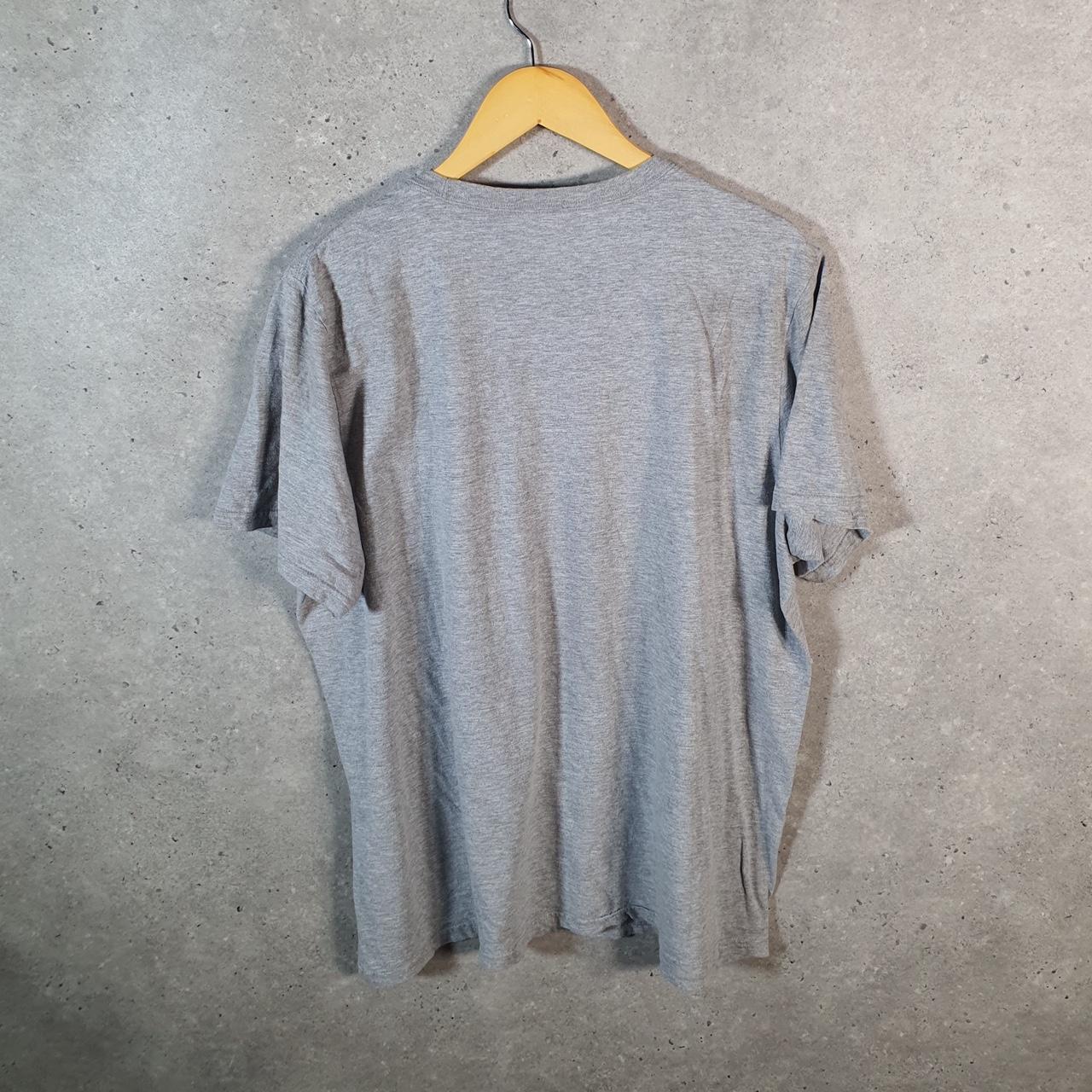 Vintage Adidas Amplifier T Shirt Shirt Men’s XL Grey Three Stripes Logo Athletic C9726