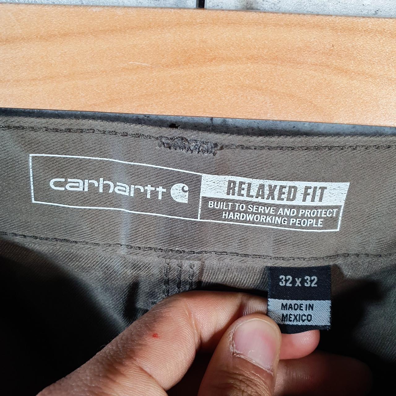 Vintage Carhartt Baggy Carpenter Shorts Jorts Cargo Men’s W32 Brown Relaxed Fit Workwear Big Fish Vintage