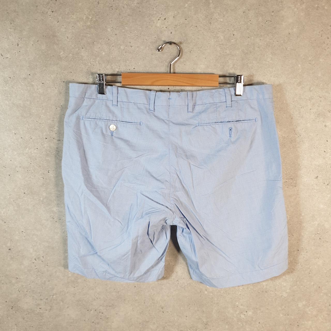Vintage Ralph Lauren Polo Shorts Jorts Chino Cargo Men’s W38 Blue Checkered Cotton