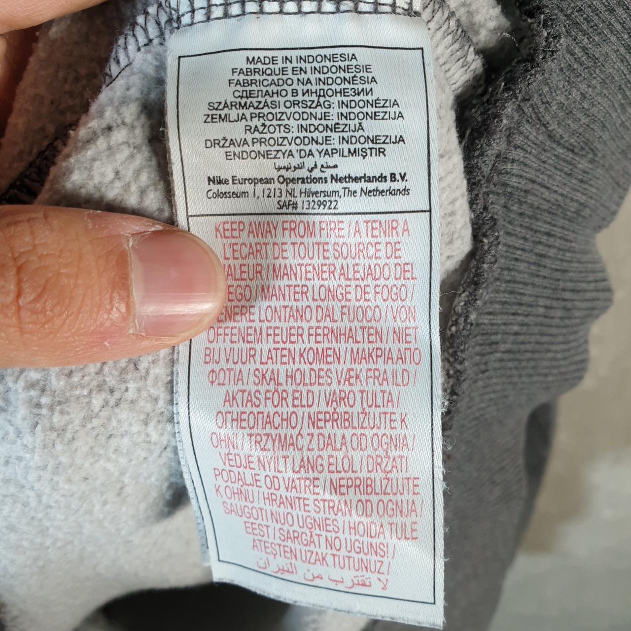 Vintage Nike 90s Spellout Club Embroidered Hoodie Men’s Medium Grey Swoosh Y2K