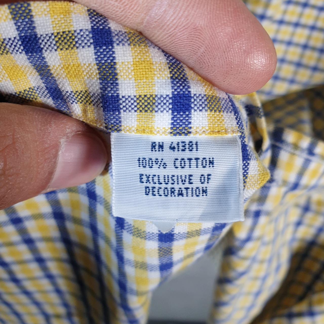 Vintage Ralph Lauren Button Down Shirt Men’s XL Yellow Custom Fit Cotton Pony