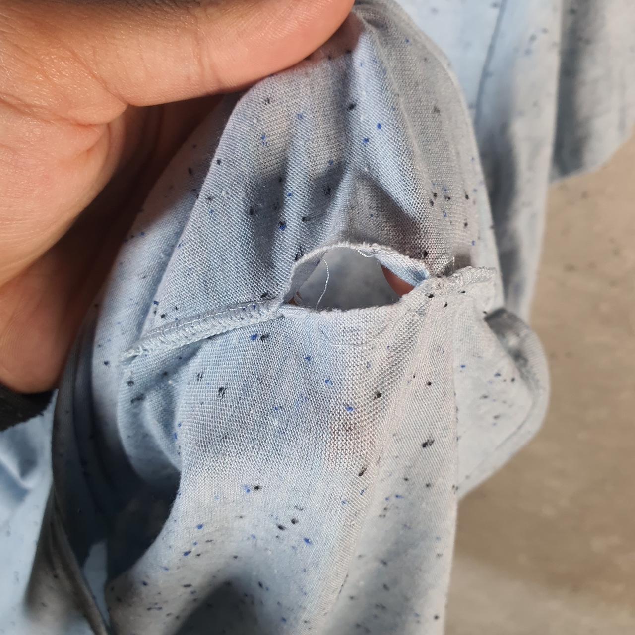 Vintage Adidas Spellout Graphic T Shirt Men’s Small Blue Three Stripes Logo