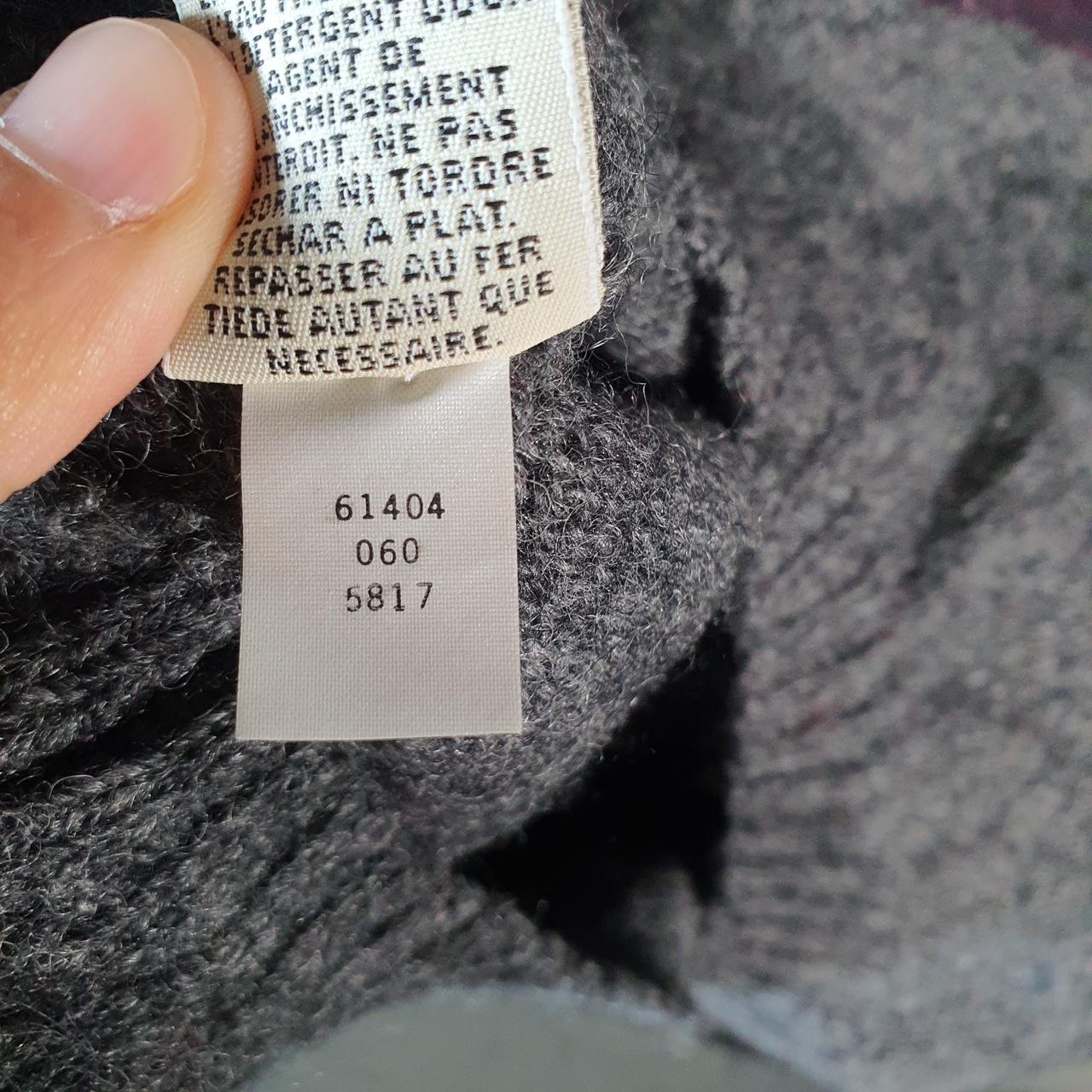 Vintage Eddie Bauer Knit Sweater Womens Large Grey Y2K Pullover Wool