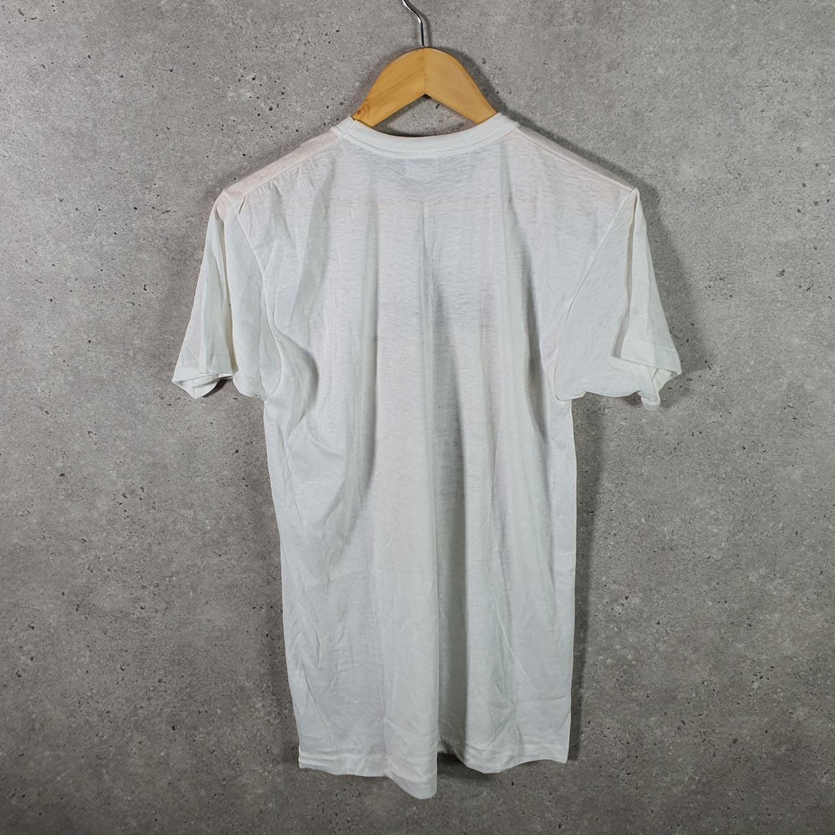 Vintage Permanent Press All Purpose 90s USA Single Stitch T Shirt Men’s Large White