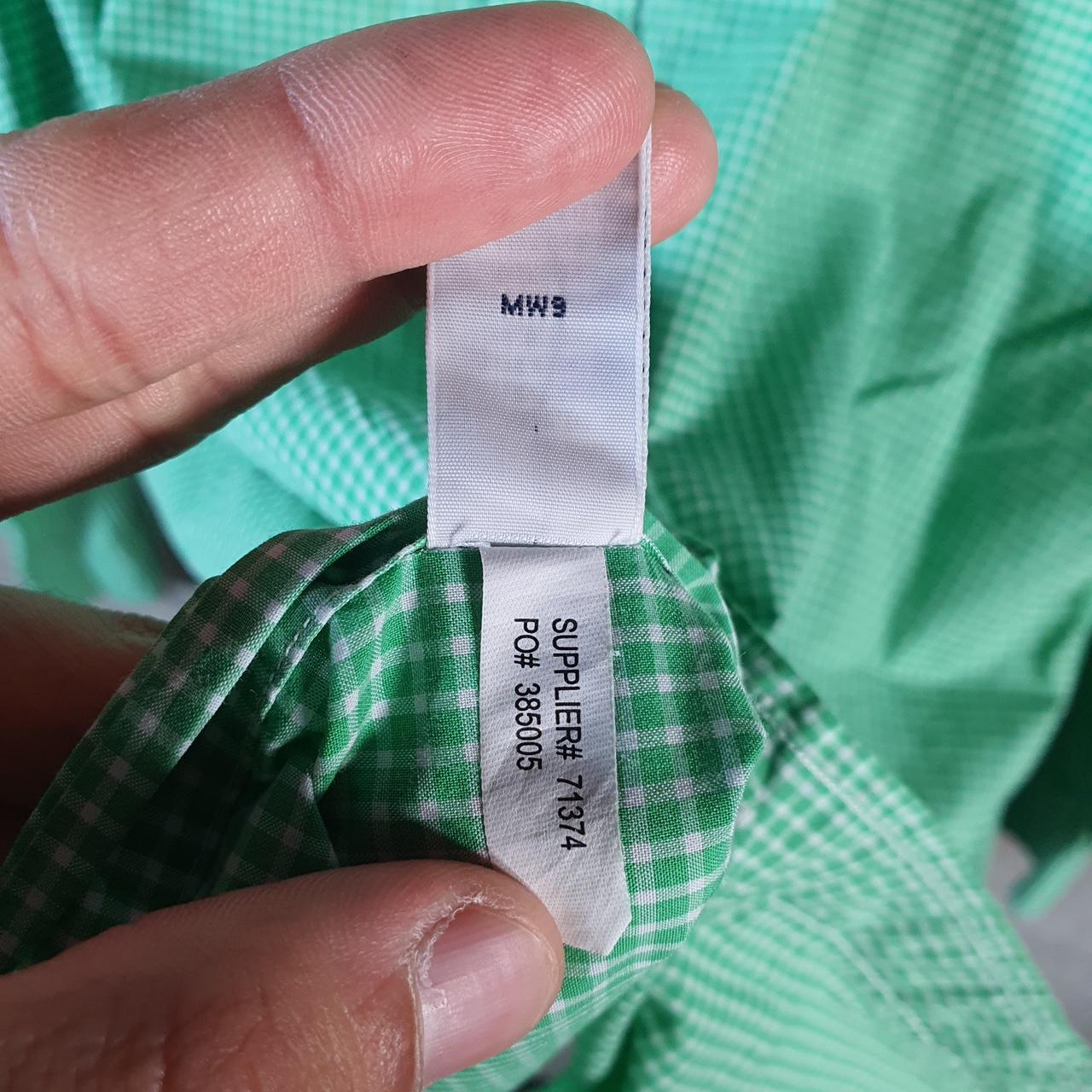 Vintage Ralph Lauren Button Down Shirt Men’s Medium Green Checkered Classic Fit Cotton Pony