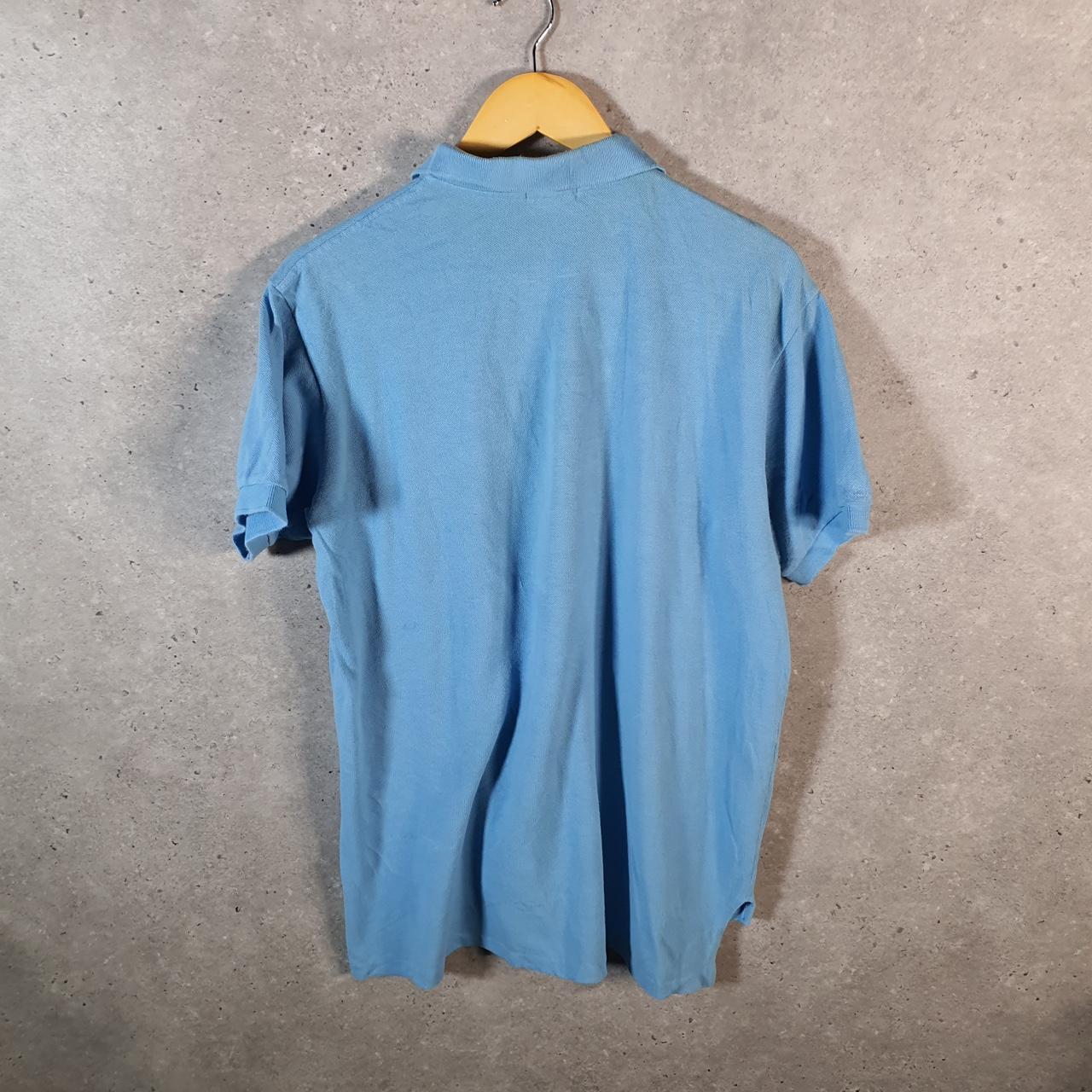 Vintage Izod Lacoste Polo Shirt Men’s Medium Blue Classic Fit Embroidered Logo