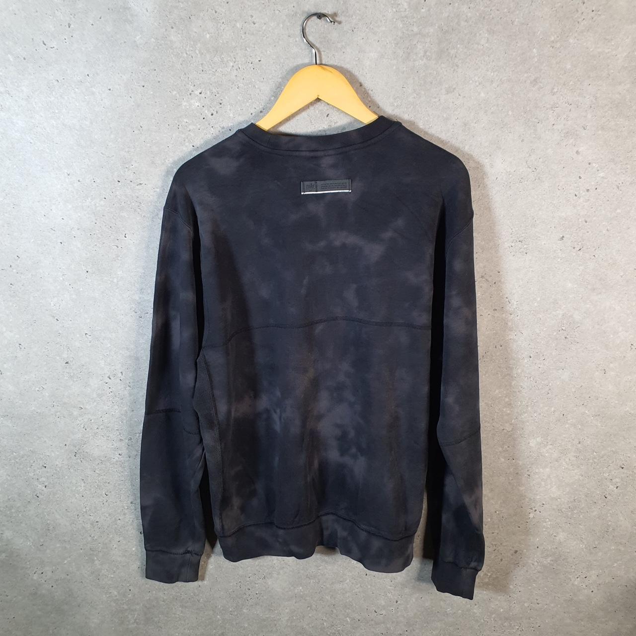 Vintage Nike Club Sweatshirt Mens Medium Tie Dye Grey Swoosh Y2K Pullover Logo