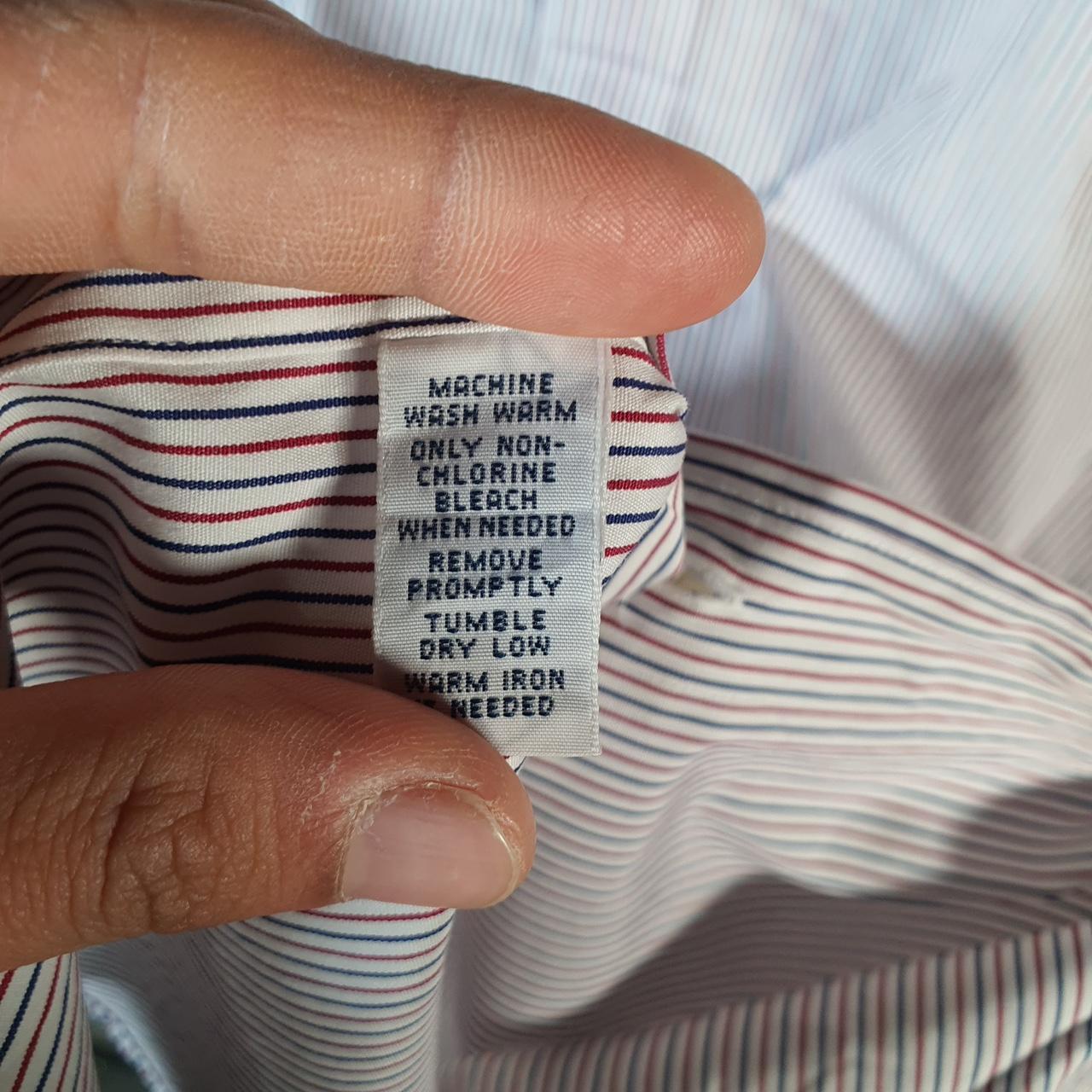 Vintage Ralph Lauren Button Down Shirt Men’s Large Striped Regent Custom Fit Cotton