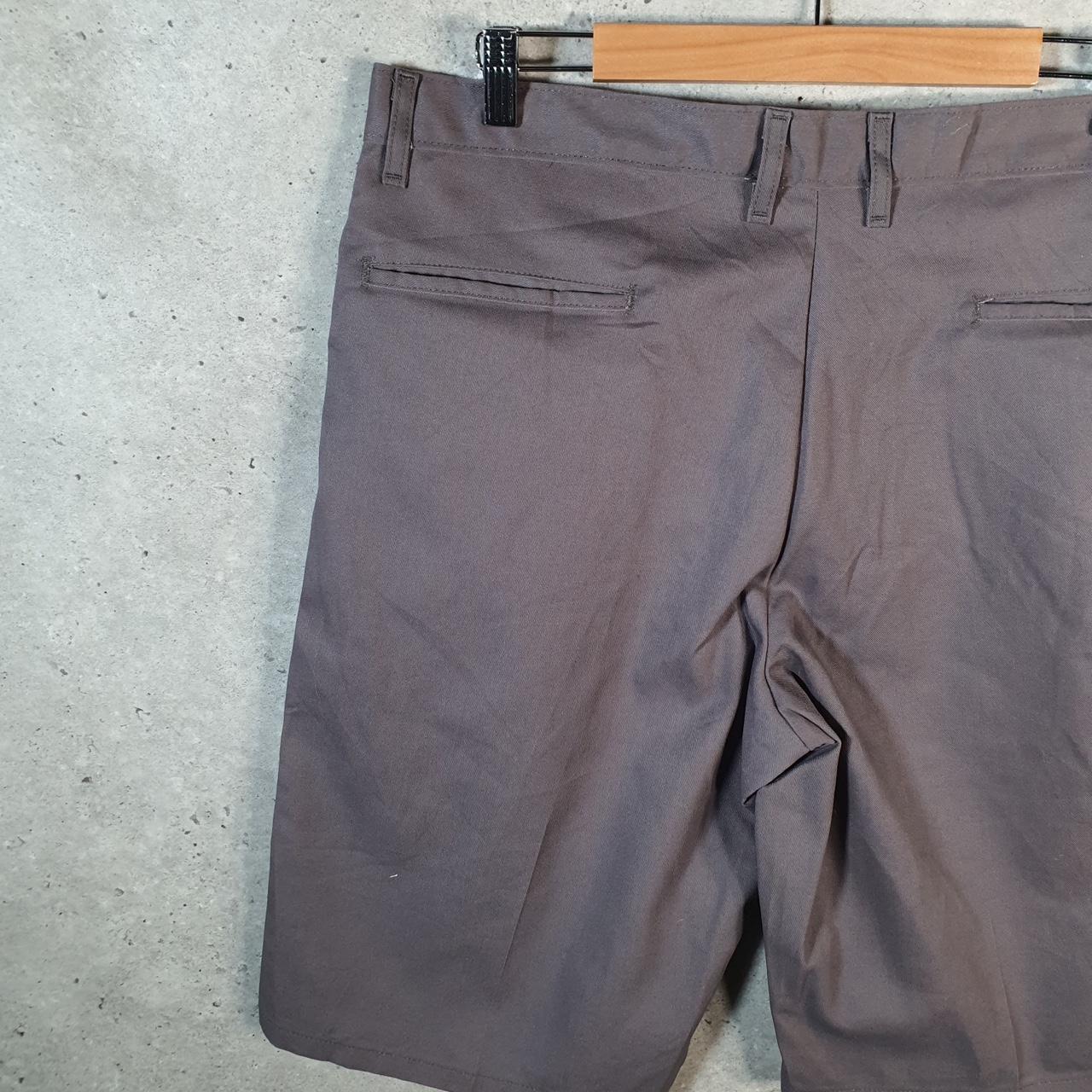 Vintage Dickies Baggy Chino Shorts Jorts Cargo Mens W36 Grey Regular Fit