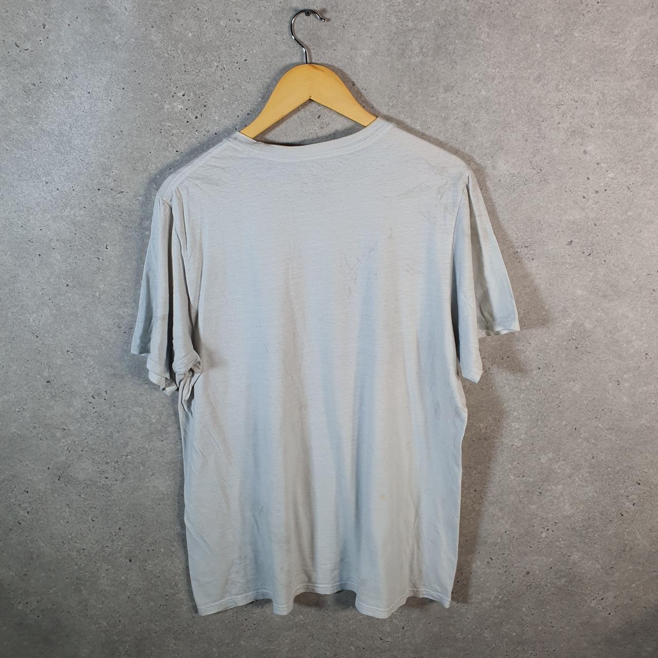 Vintage Adidas Amplifier T Shirt Shirt Men’s Large Grey Three Stripes Logo Athletic C9860