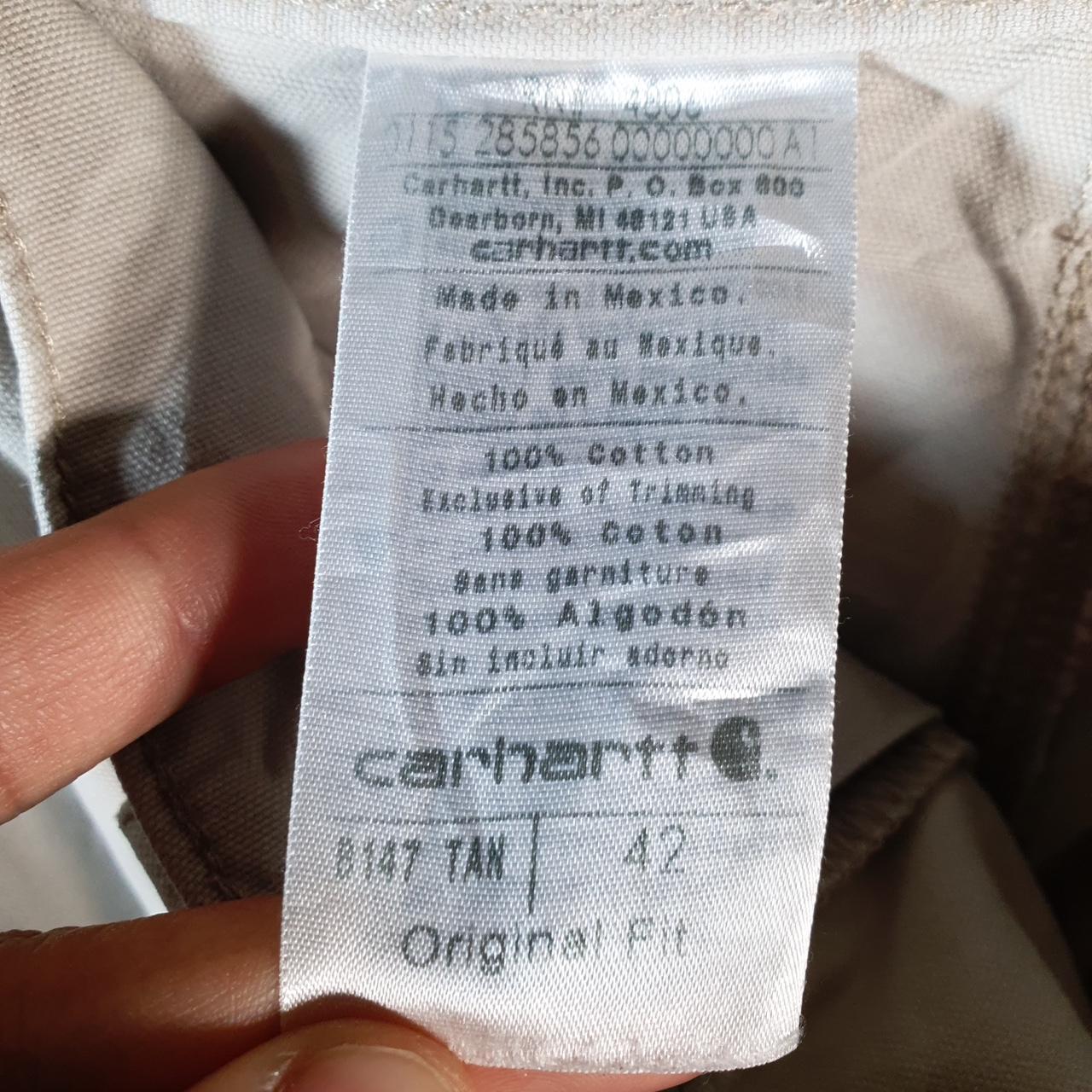 Vintage Carhartt Baggy Carpenter Shorts Jorts Cargo Men’s W42 Beige Original Fit Workwear Big Fish Vintage