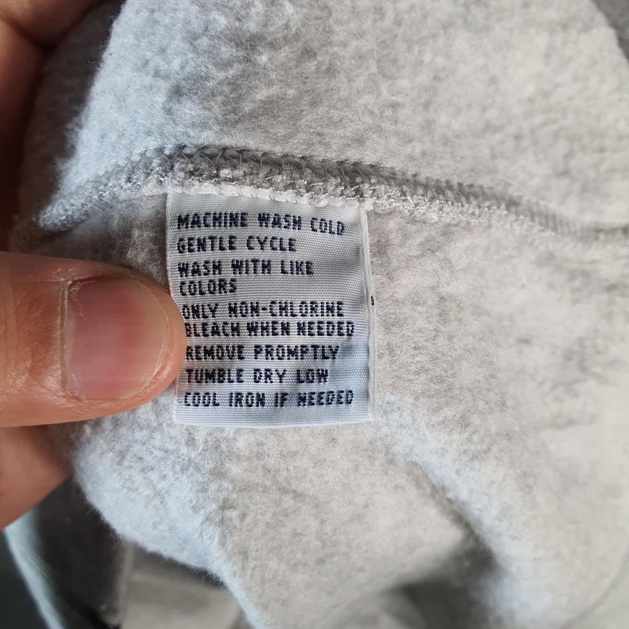 Vintage Ralph Lauren Polo Crest Badge Sweatshirt Men’s XL Grey Cotton Full Zip Pony