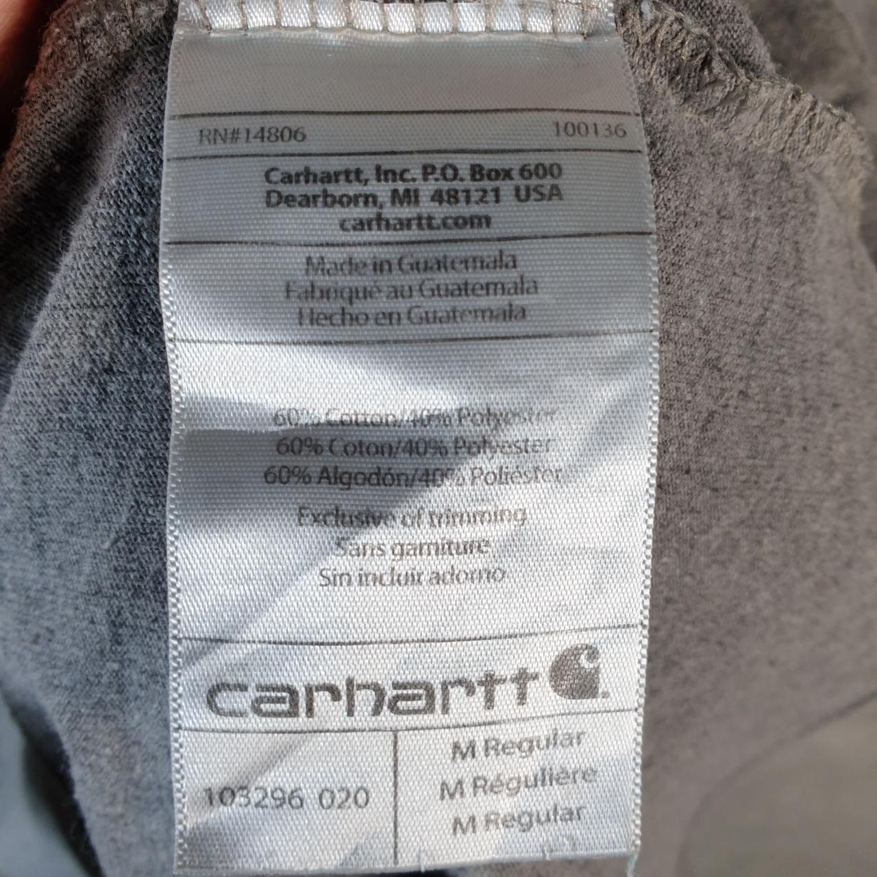 Vintage Carhartt Pocket T Shirt Men’s Medium Grey Workwear Chore Utility Relaxed Fit C9353