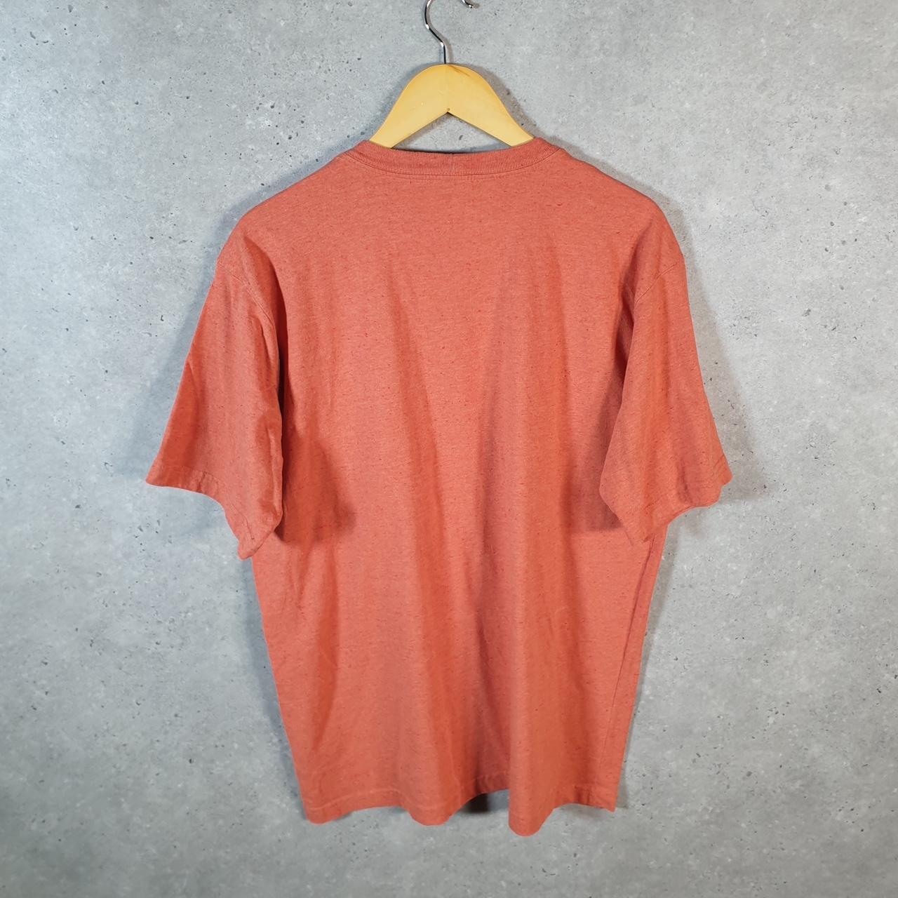 Vintage Carhartt Pocket T Shirt Men’s Medium Orange Workwear Chore Utility Loose Fit C9175