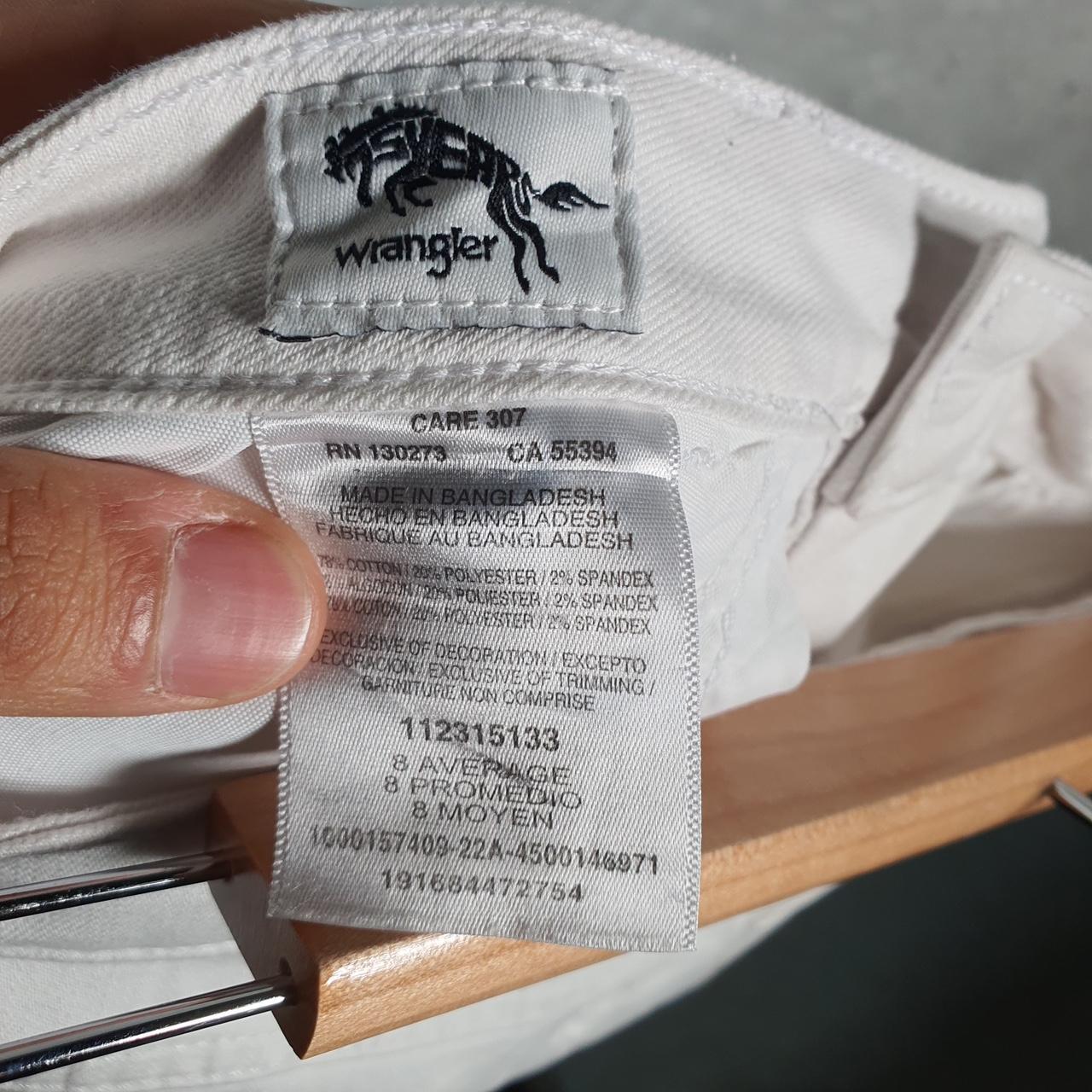 Vintage Wrangler Cut Short Baggy Shorts Jorts Cargo Womens W30 White Relaxed Denim A4521