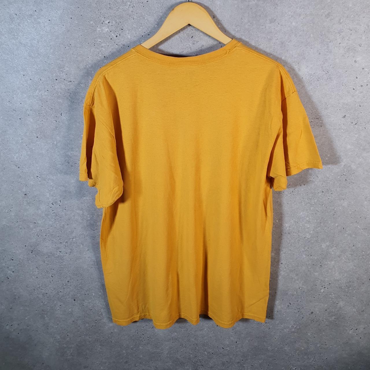 Vintage NBA Golden State Warriors Steph Curry T Shirt Men’s Large Yellow Logo Athletic
