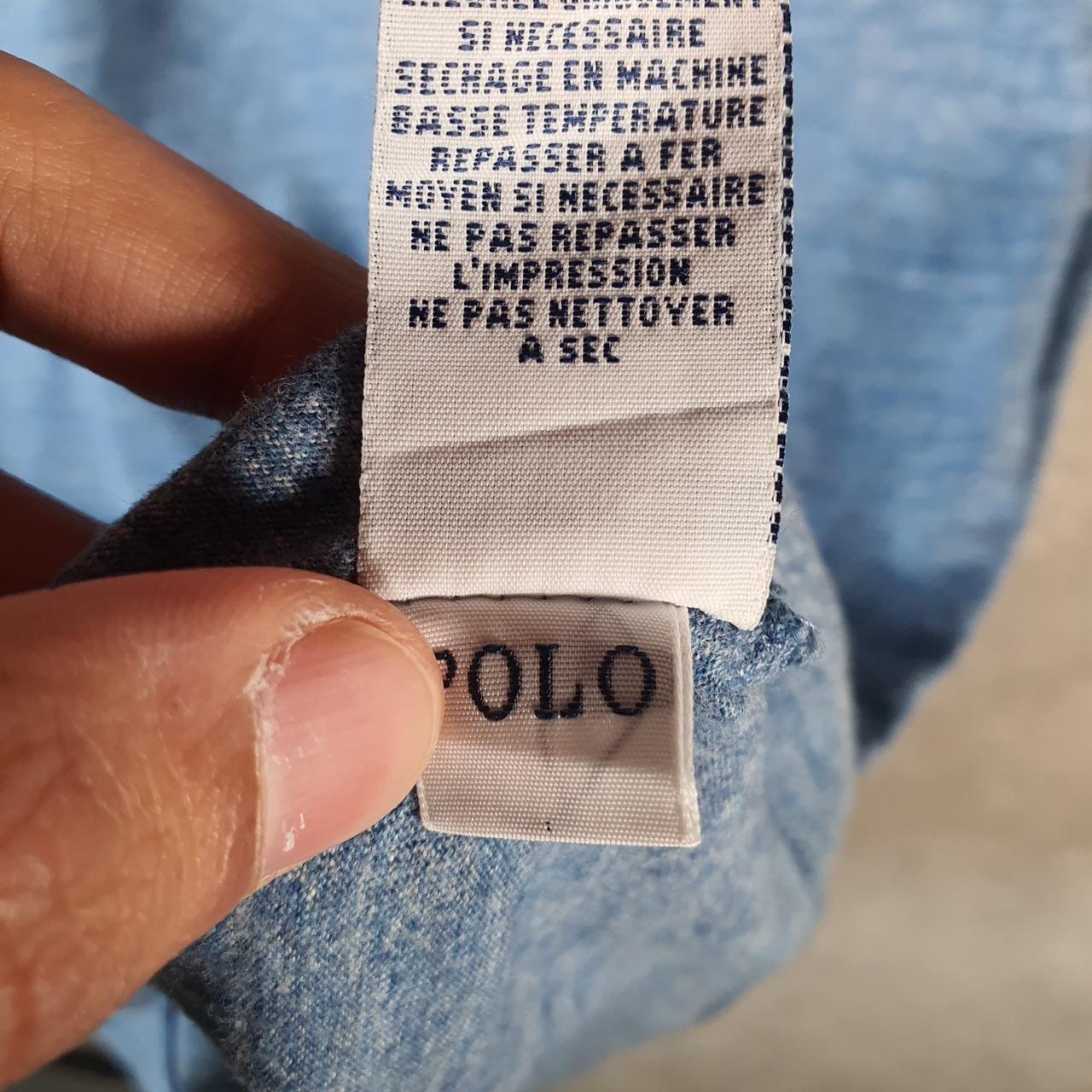 Vintage Ralph Lauren Polo T Shirt Men’s Medium Blue Embroidered Classic Fit Pony C9074