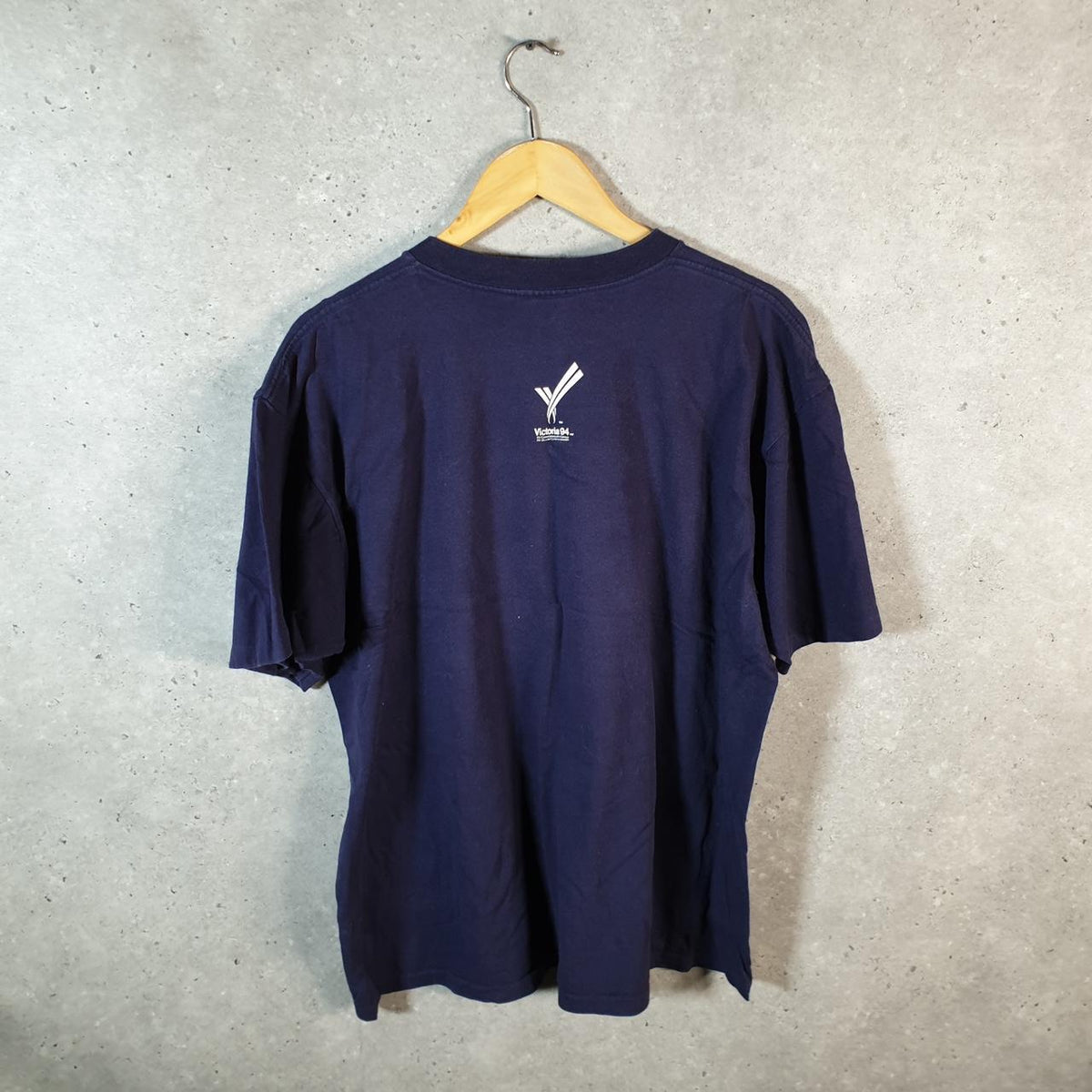 Vintage Wilson Commonwealth Games 1994 Canada USA Single Stitch T Shirt Men’s XL Blue