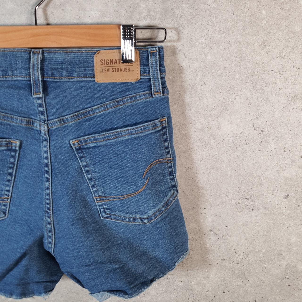 Vintage Levi’s Baggy Shorts Jorts Cargo Womens W27 Blue Relaxed Denim A4550